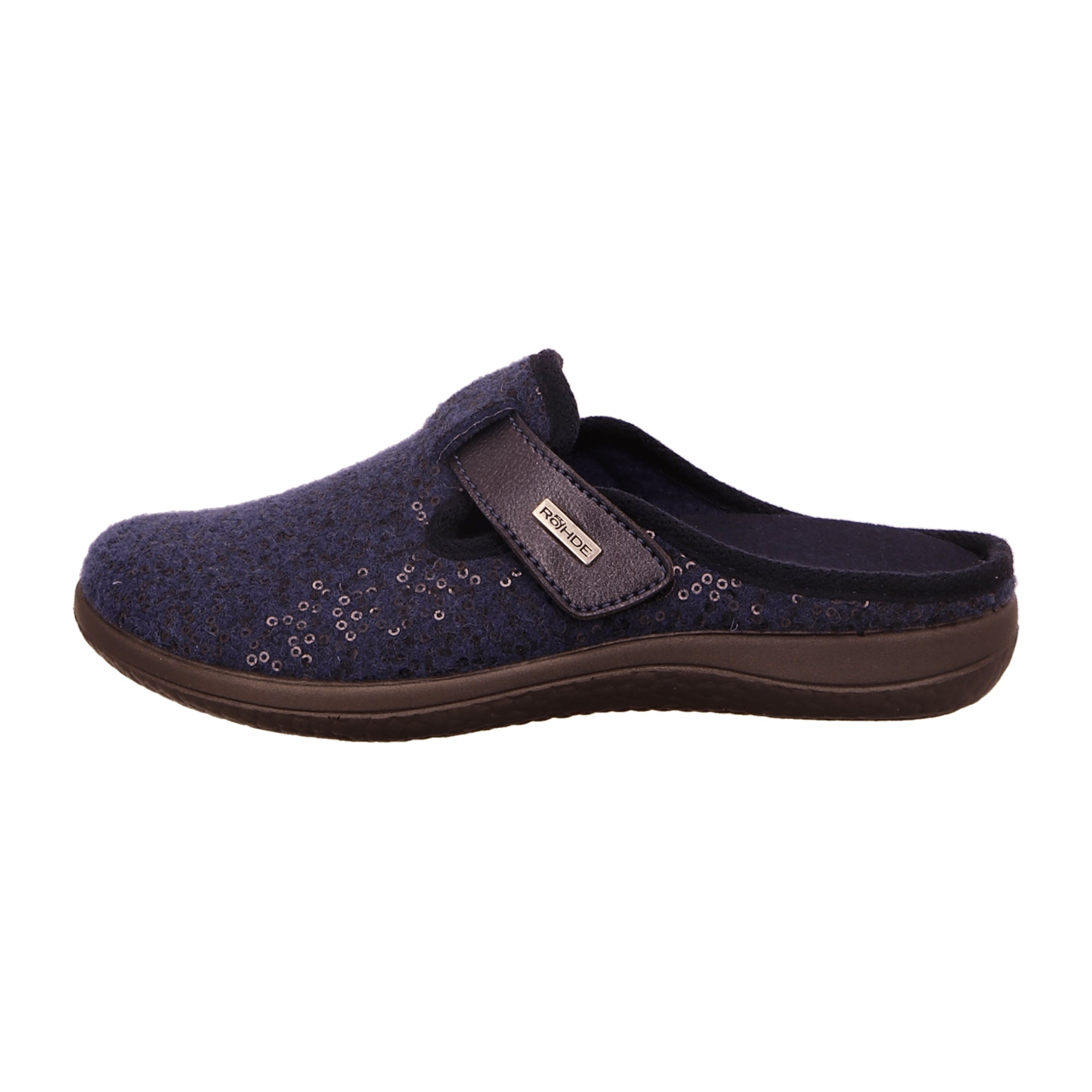 Rohde Women's Blue Slippers with Removable Insole and Warm Lining
