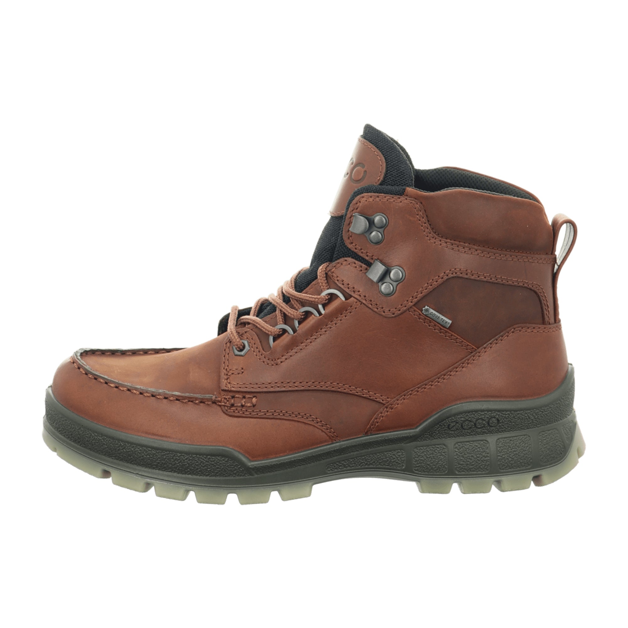 Ecco Men's Brown Lace-up Boots - Durable & Stylish