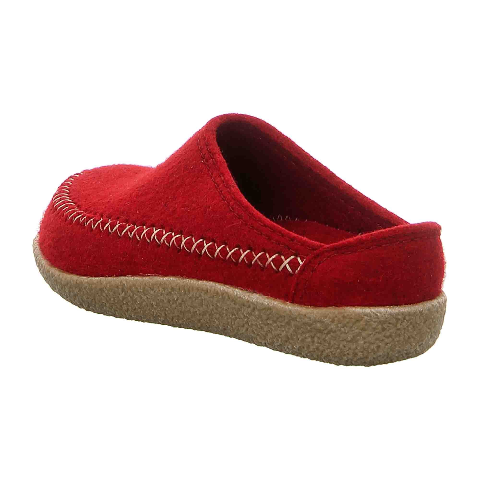 Haflinger Blizzard Credo Women's Slippers, Red - Stylish & Durable