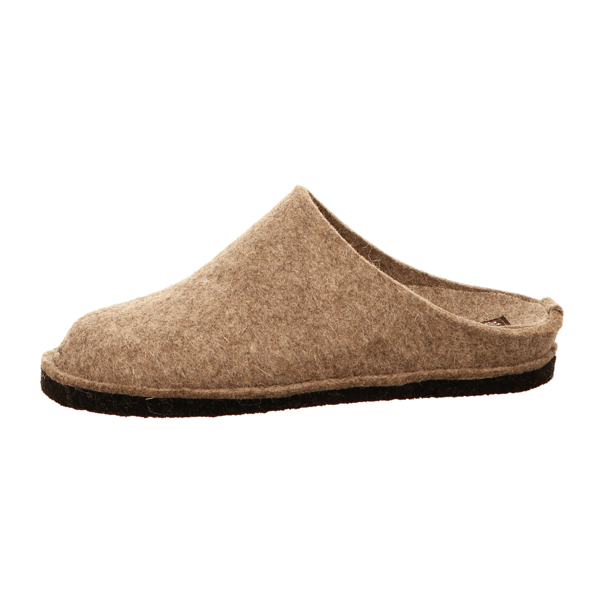 Haflinger Flair Soft Men's Slippers - Durable Brown Wool, Comfort Fit