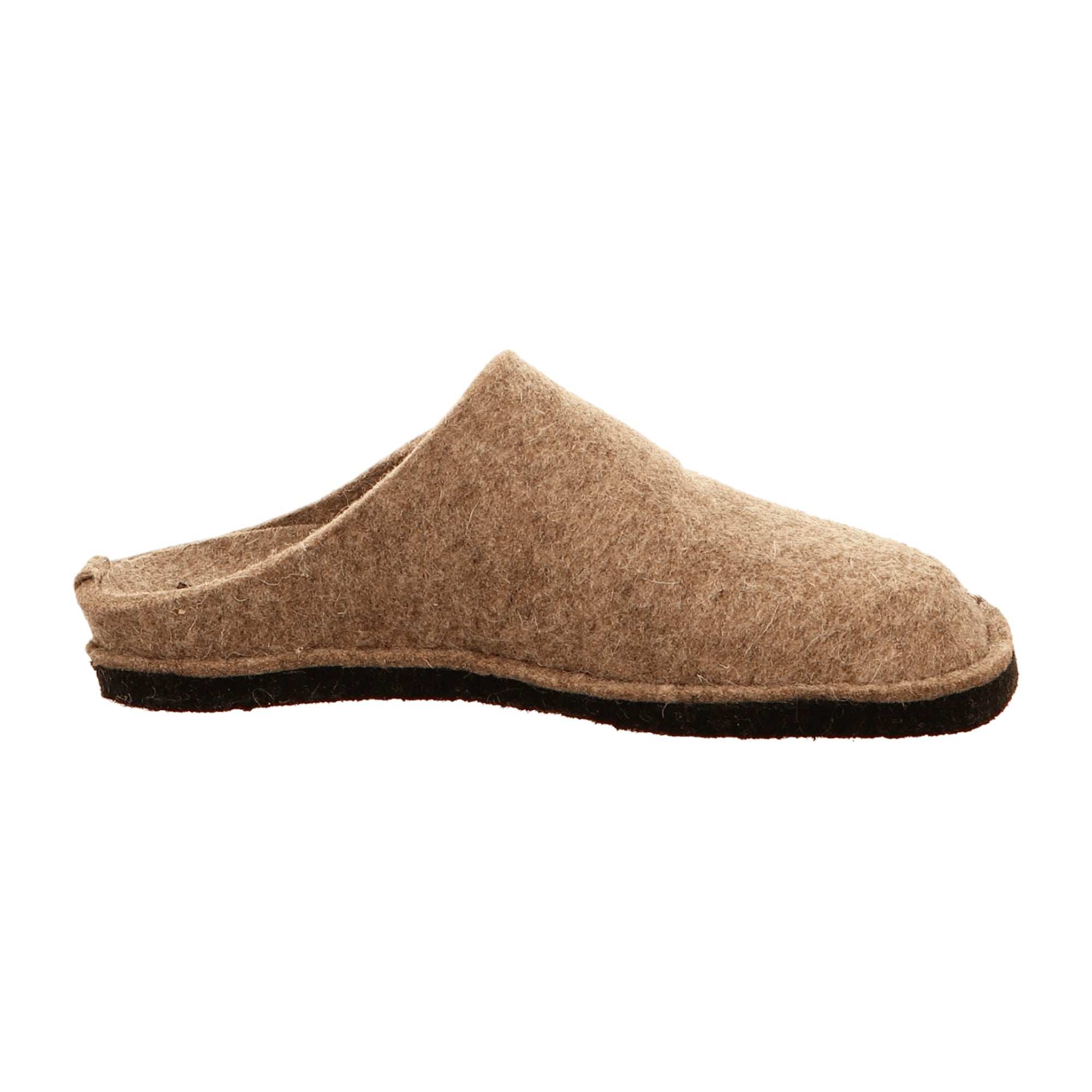 Haflinger Flair Soft Men's Slippers - Durable Brown Wool, Comfort Fit