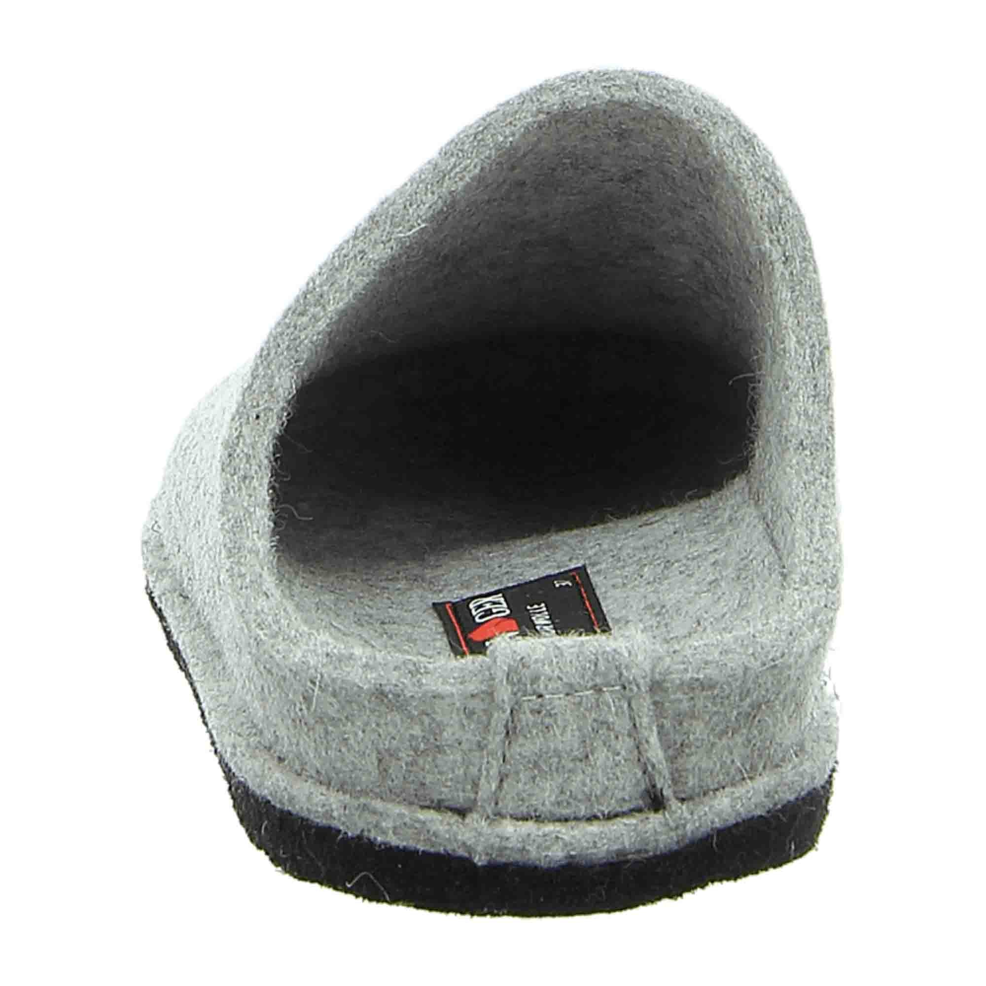 Haflinger Flair Soft Men's Slippers, Grey - Cozy & Stylish Indoor Footwear
