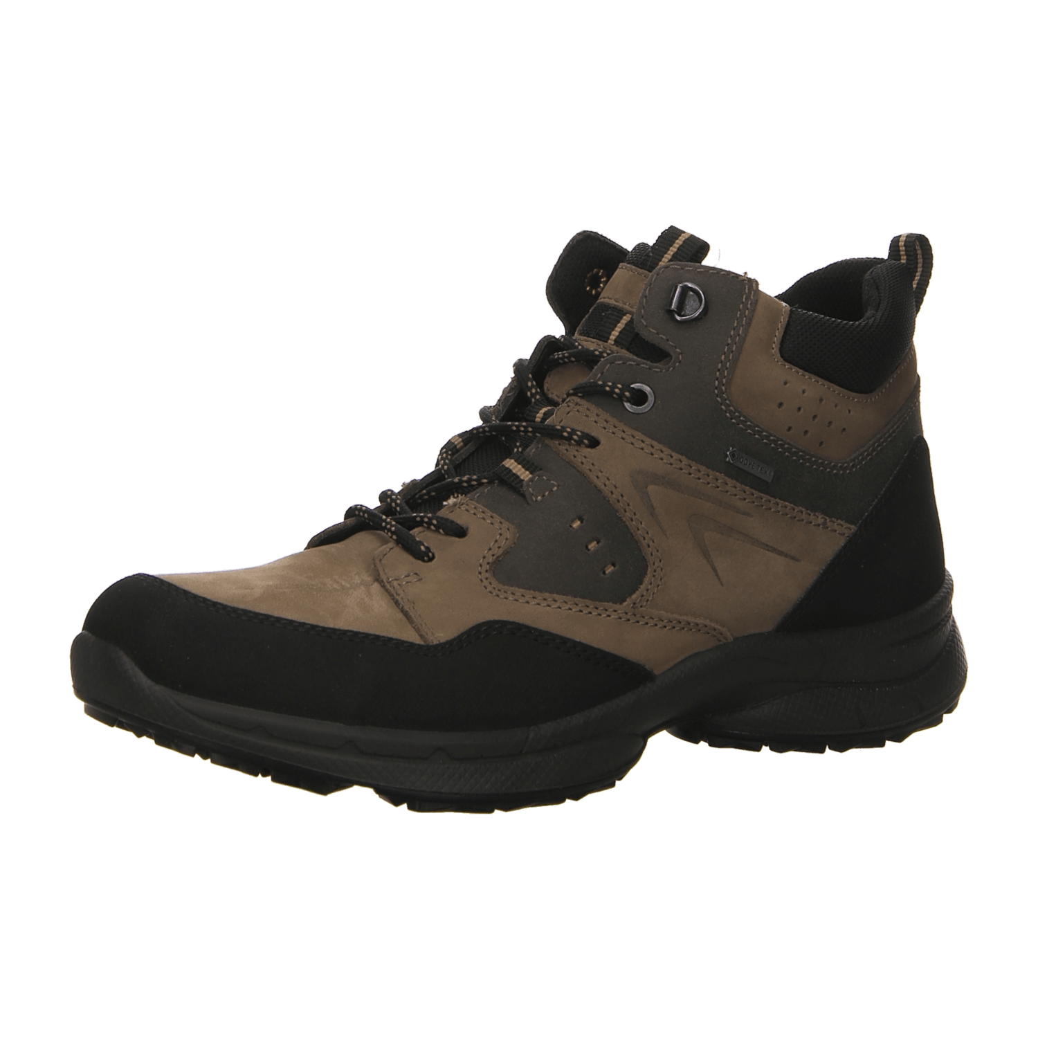 ARA WILLIAM Men's Brown Mesh Lace-Up Shoes with Round Toe