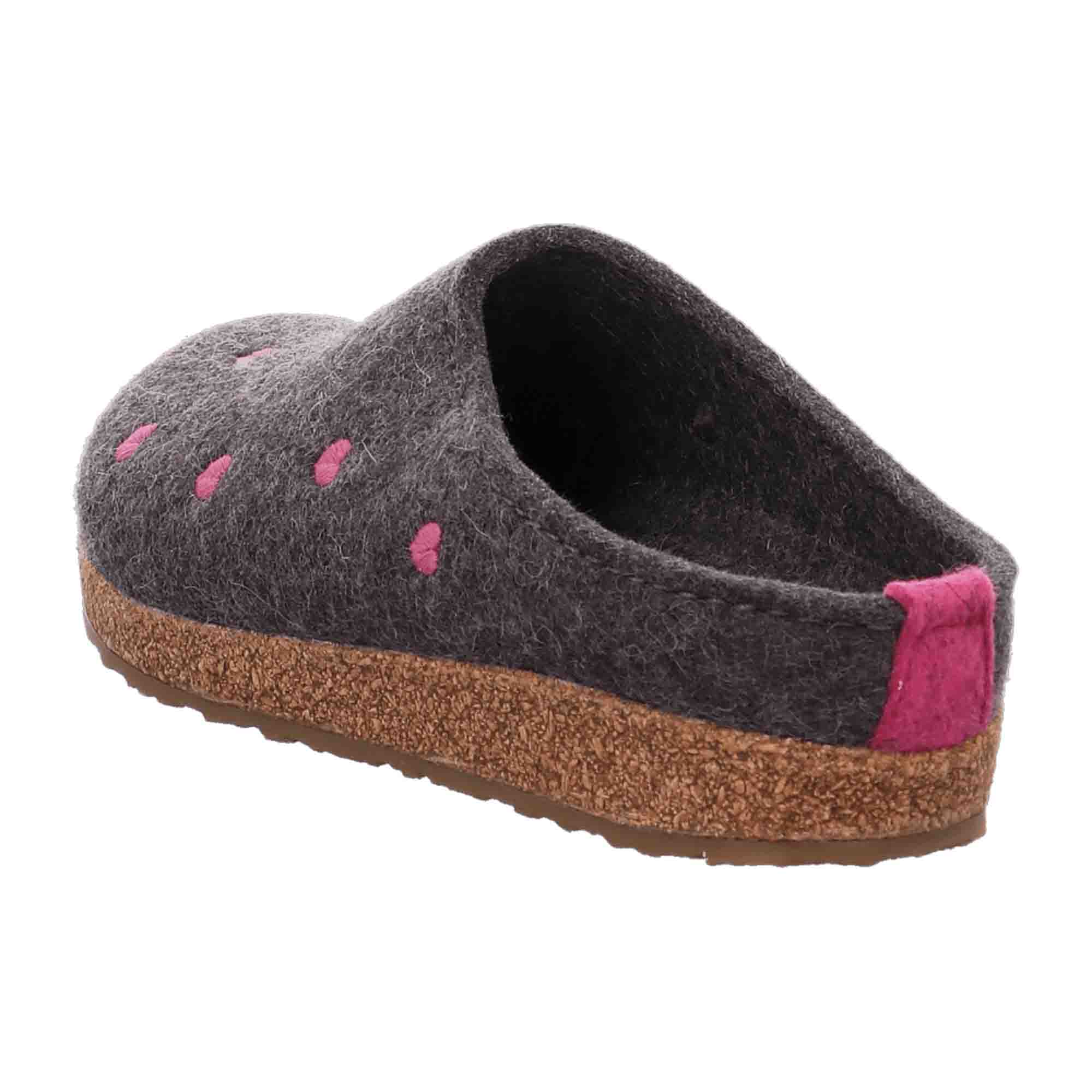 Haflinger Grizzly Cuoricino Women's Clogs, Grey - Stylish & Durable Comfort