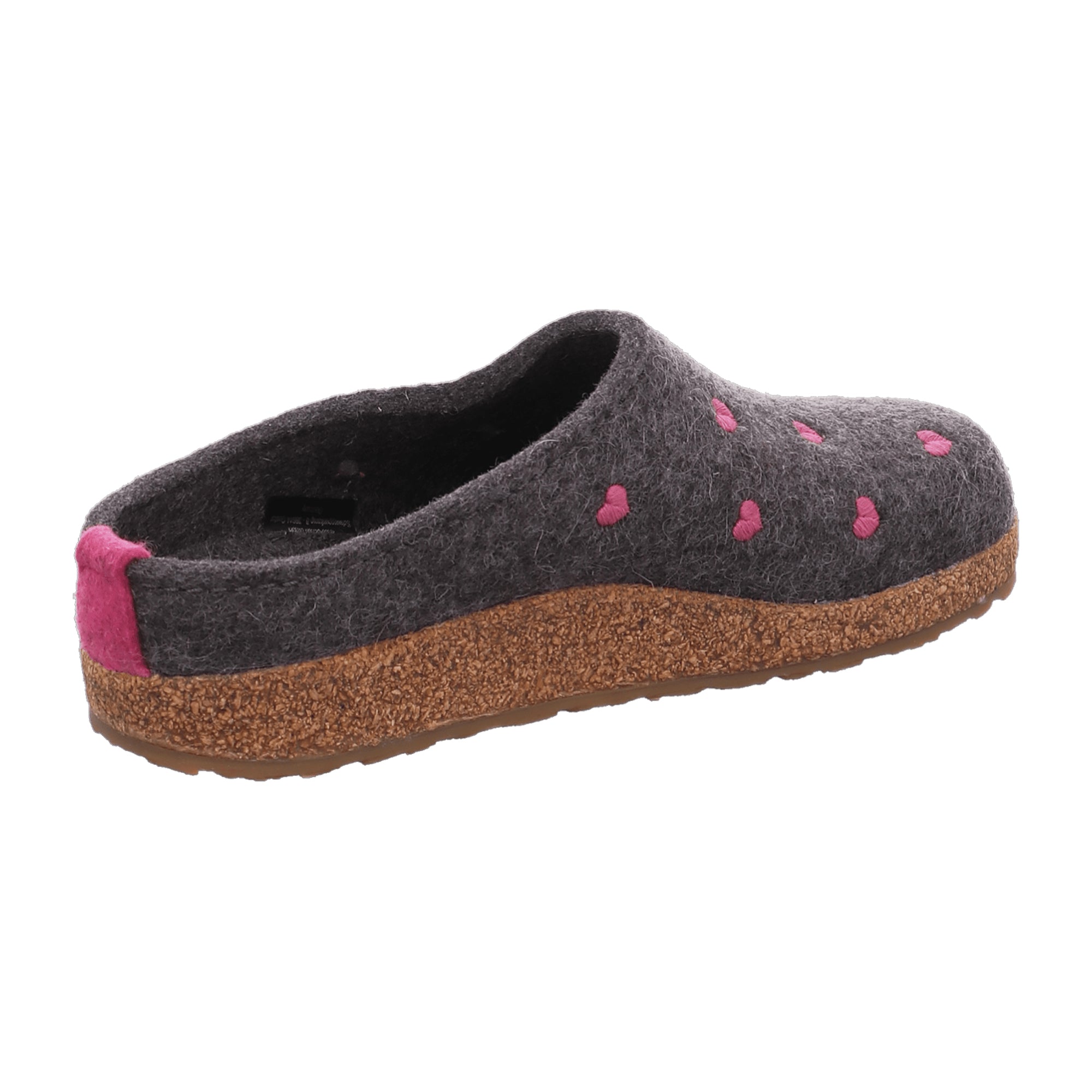 Haflinger Grizzly Cuoricino Women's Clogs, Grey - Stylish & Durable Comfort