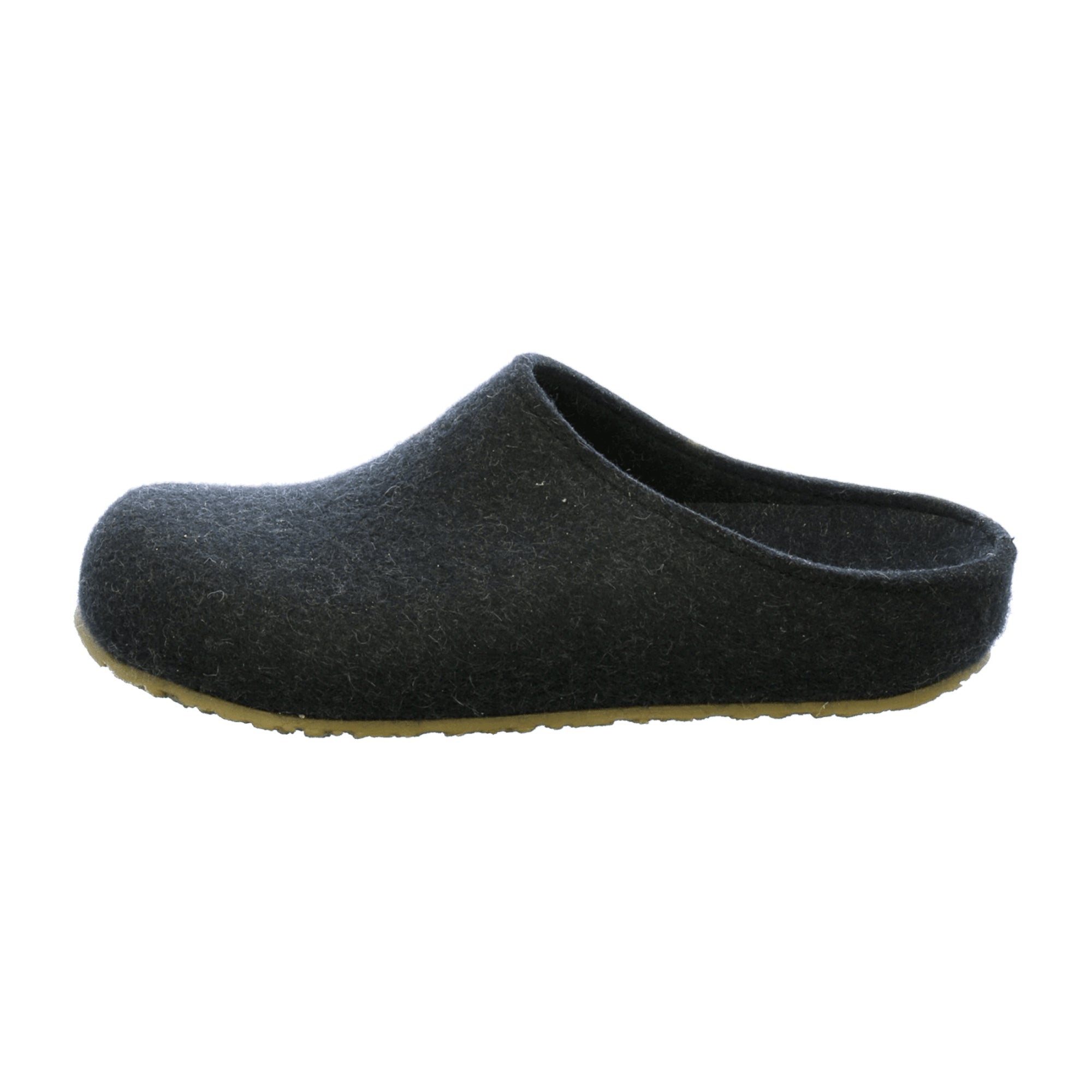 Haflinger Men's Slippers - Stylish & Durable Gray Wool Comfort