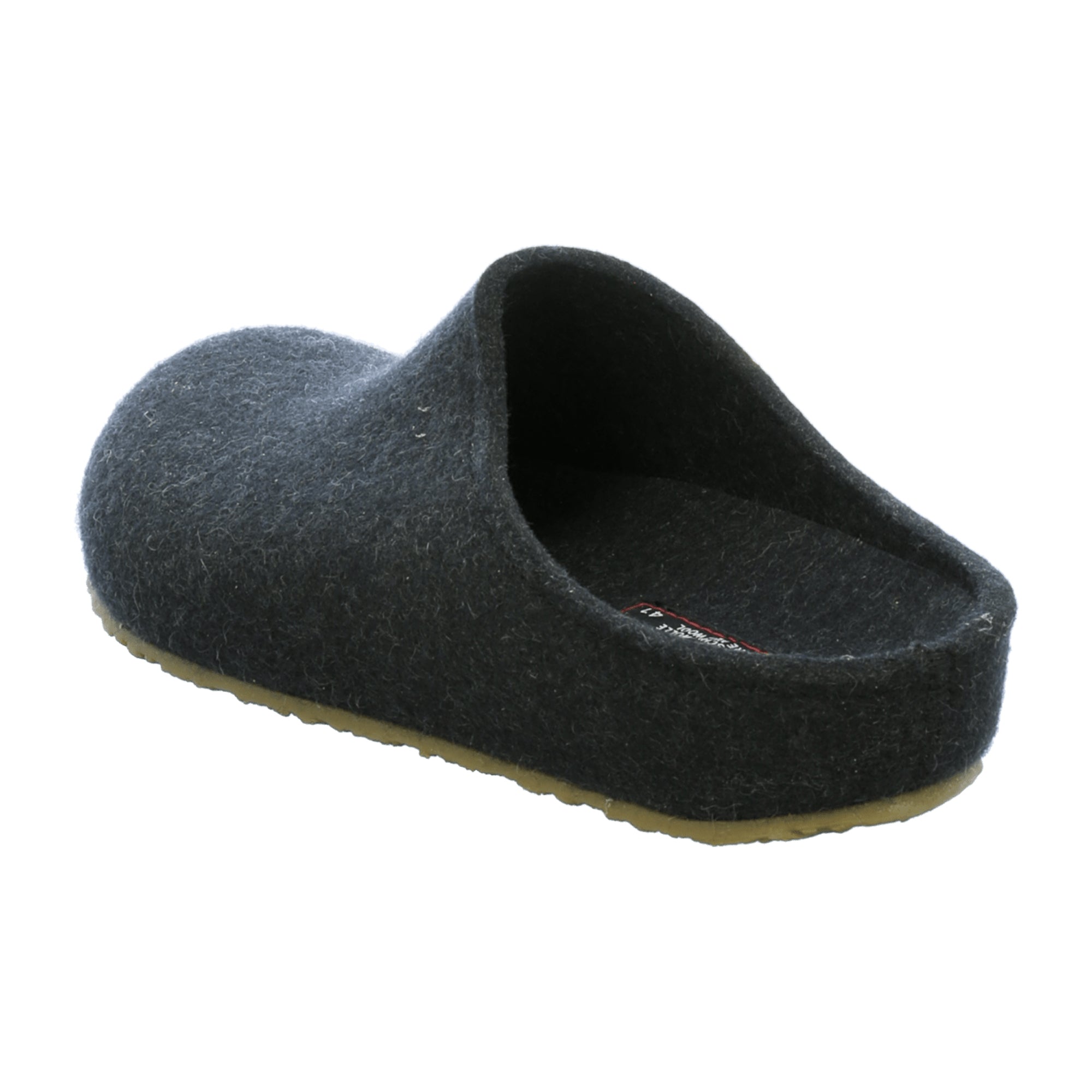 Haflinger Men's Slippers - Stylish & Durable Gray Wool Comfort