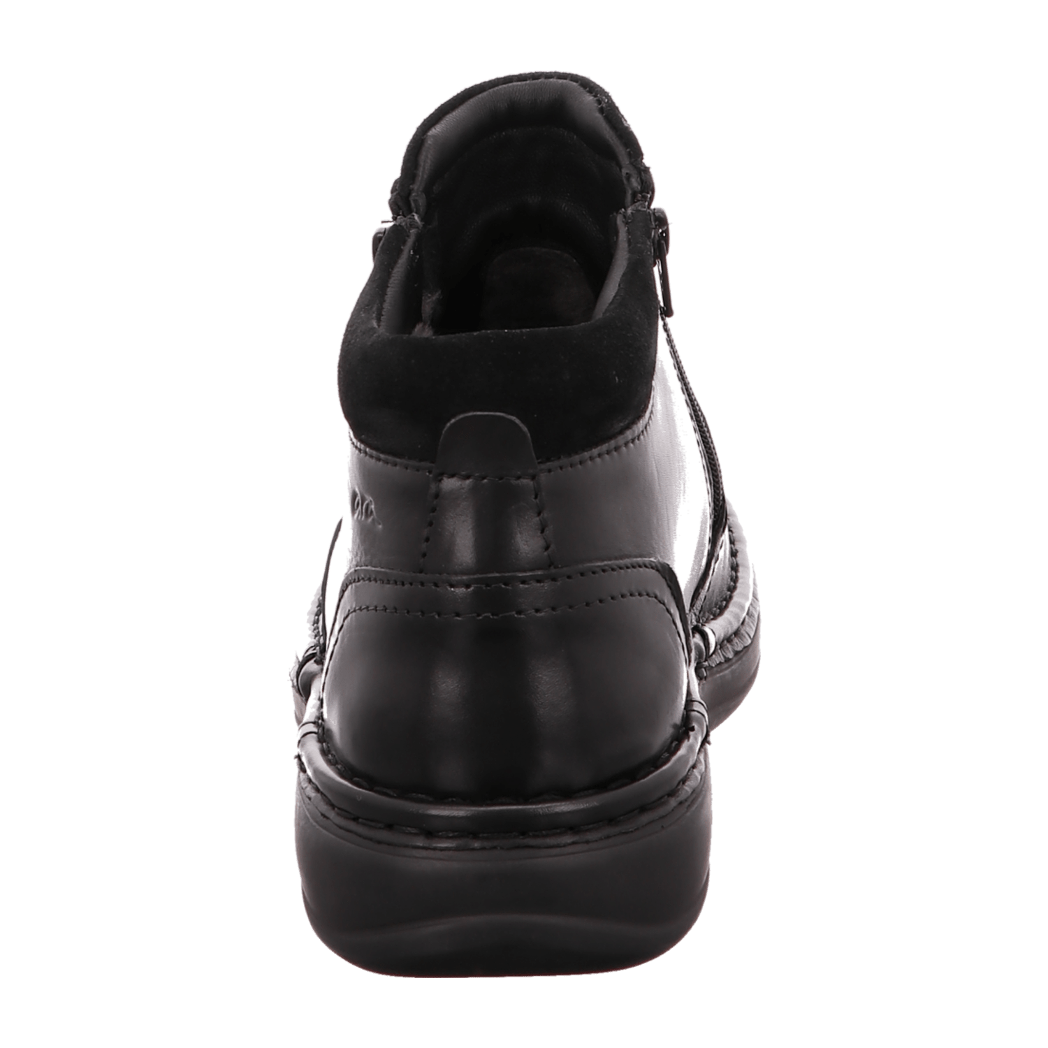 ARA BEN Men's Boots Classic Smooth Leather Zip-Up Boots with Warm Lining, Black - Bartel-Shop