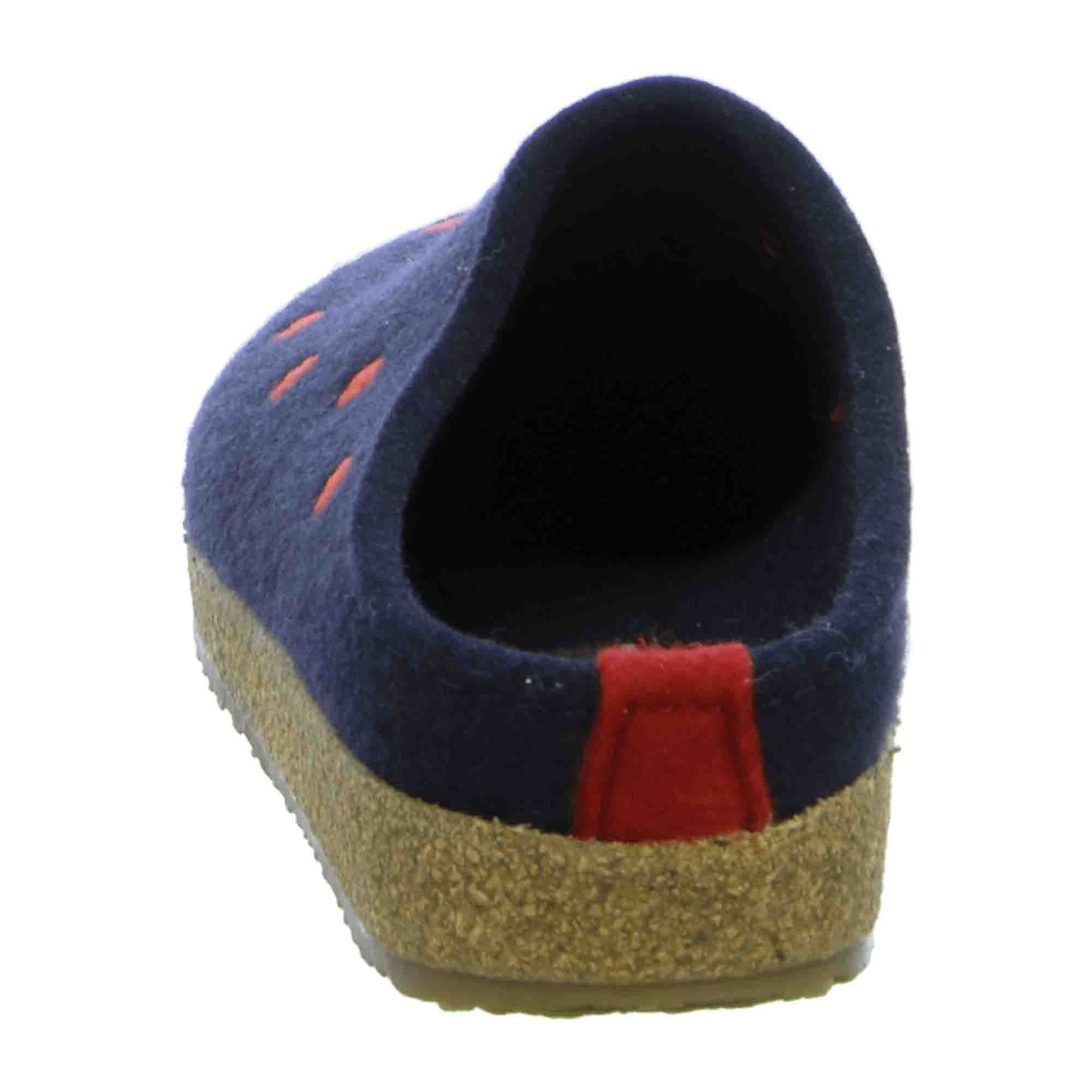 Haflinger Women's Slippers - Stylish Blue Comfort Footwear