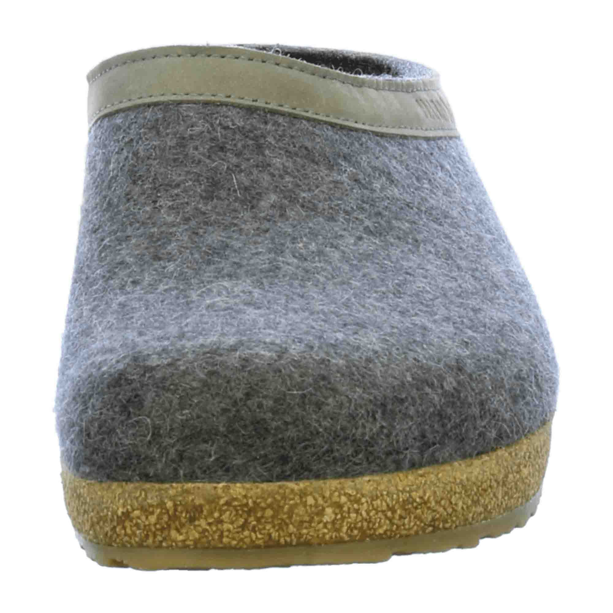 Haflinger Grizzly Torben Anthracite Men's Slippers in Grey | Cozy & Stylish