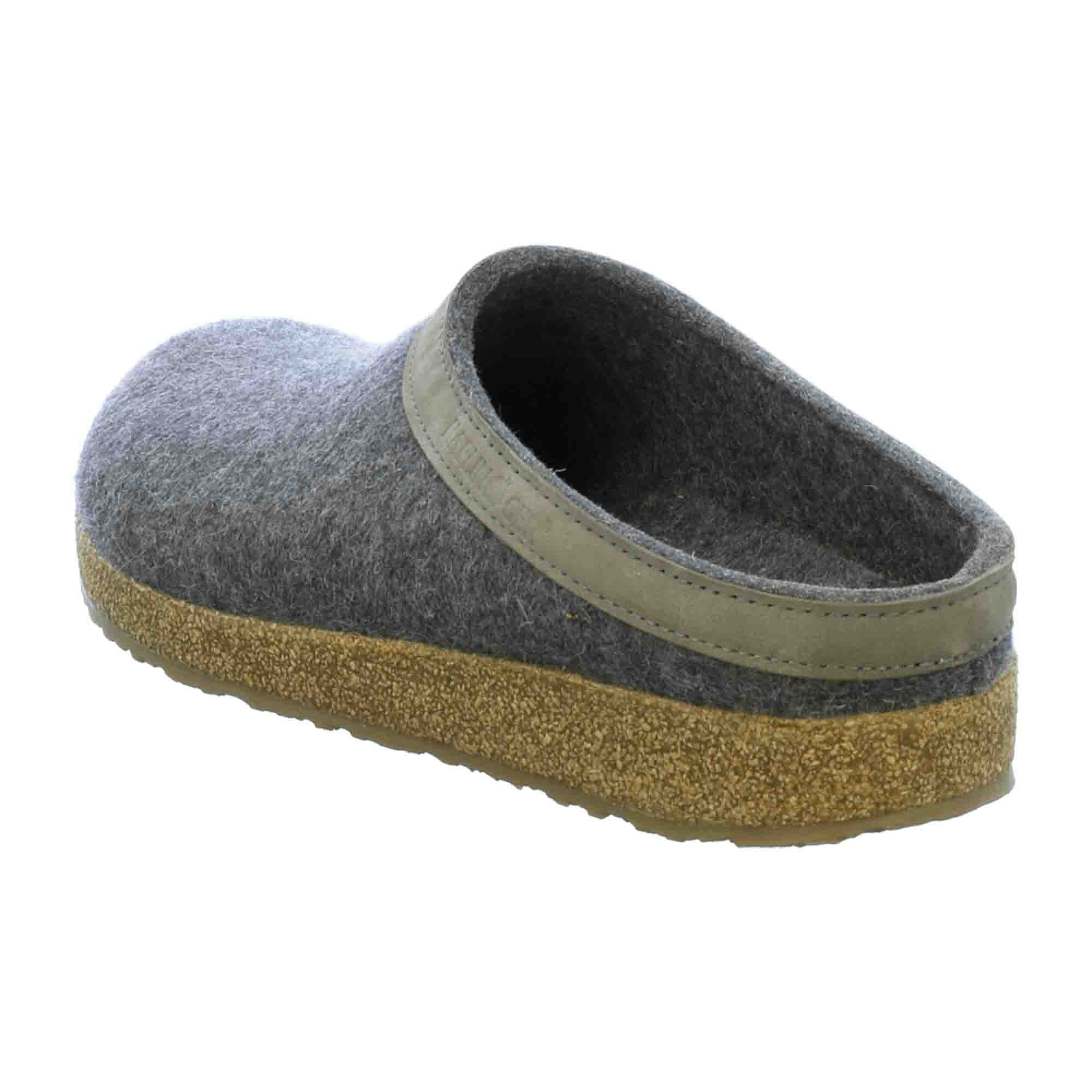 Haflinger Grizzly Torben Anthracite Men's Slippers in Grey | Cozy & Stylish