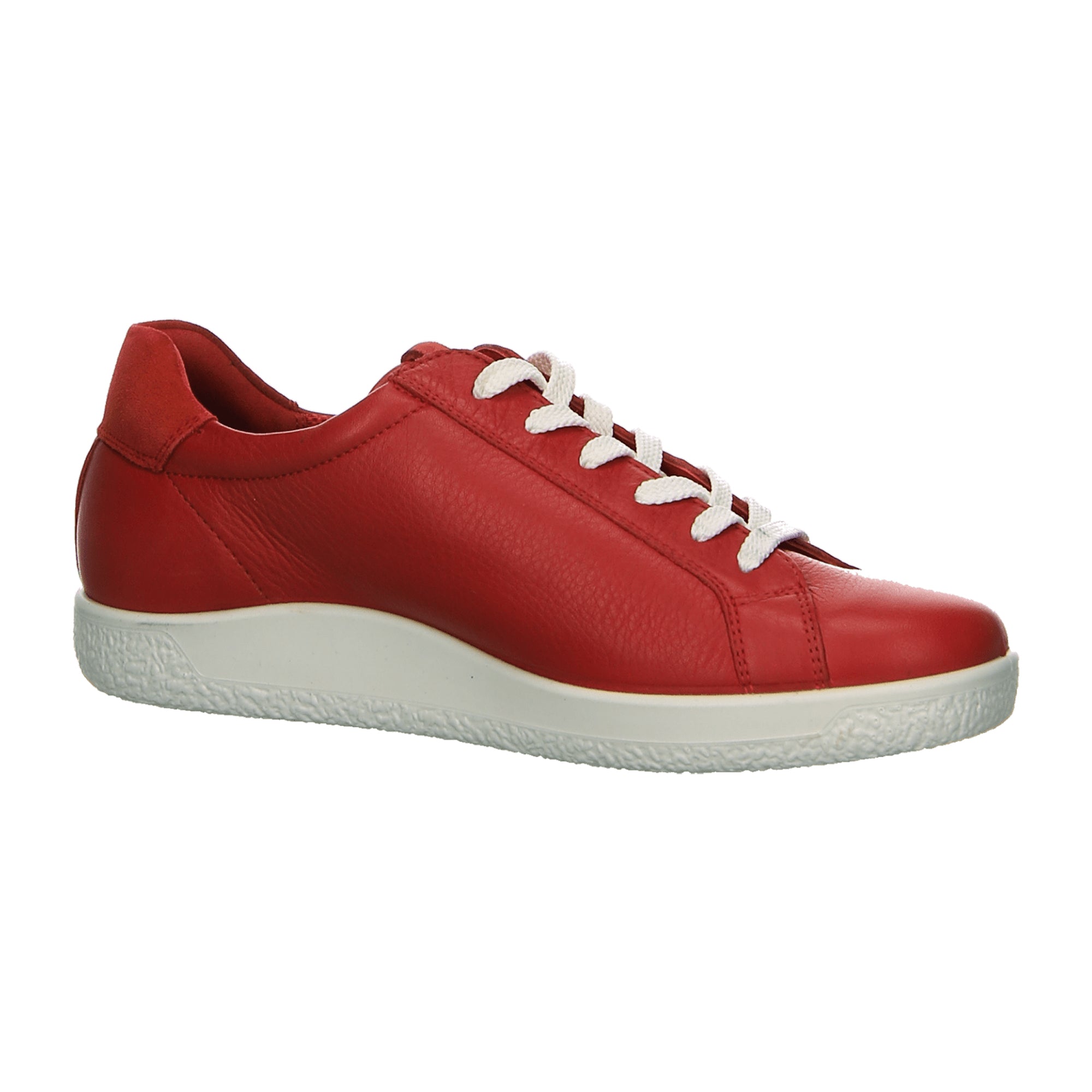 Ecco Leisure Comfort Lace-Up Sneaker for Women in Red