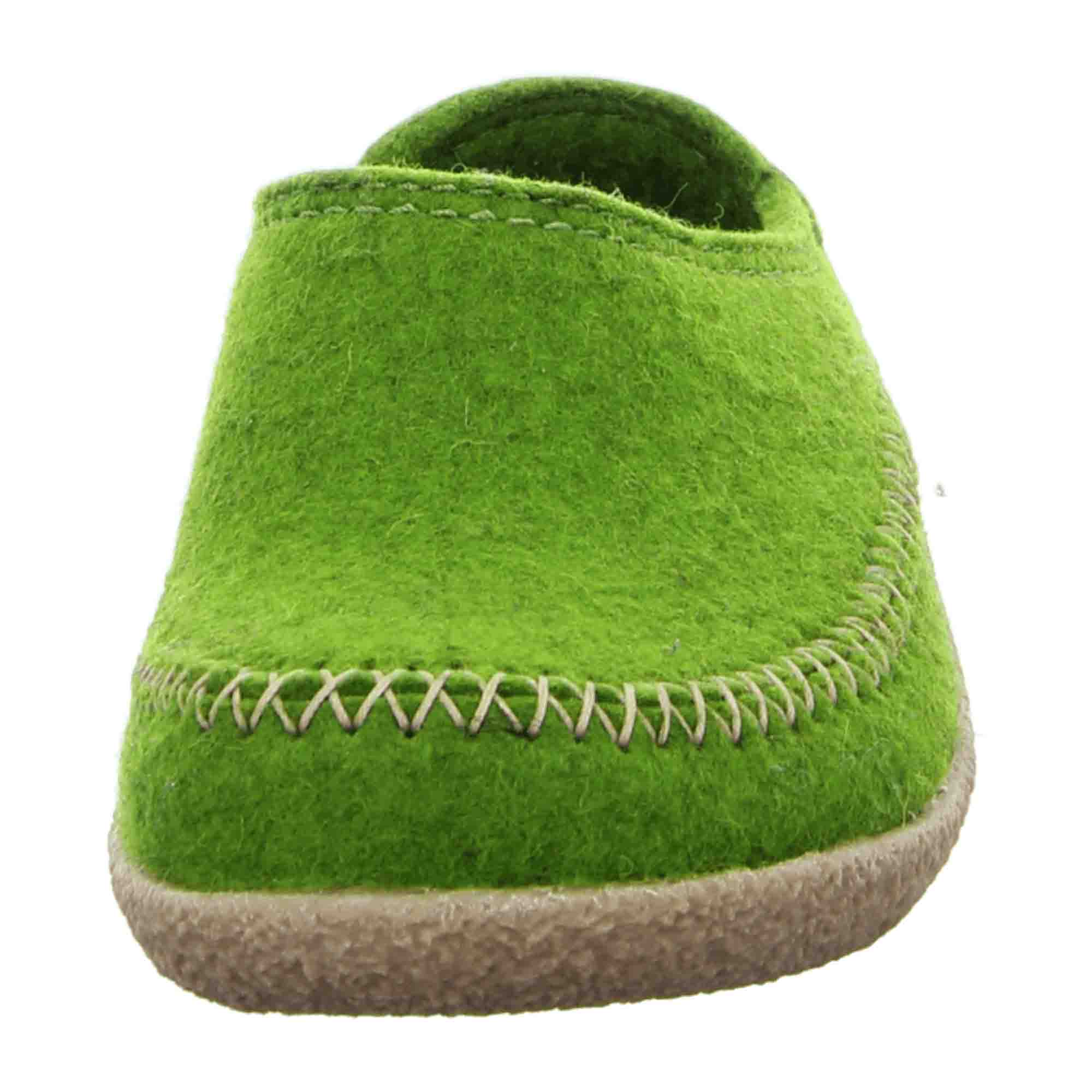 Haflinger Blizzard Credo Women's Slippers, Green - Stylish & Durable