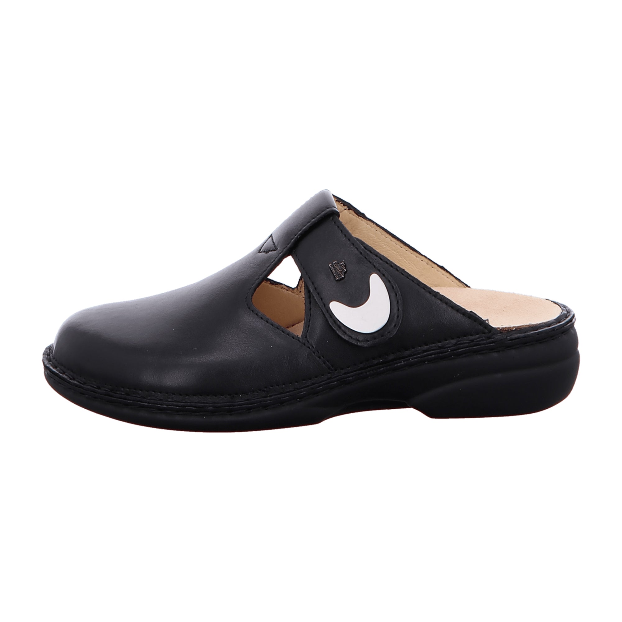 Finn Comfort Belem Women’s Black Leather Clogs - Stylish & Comfortable