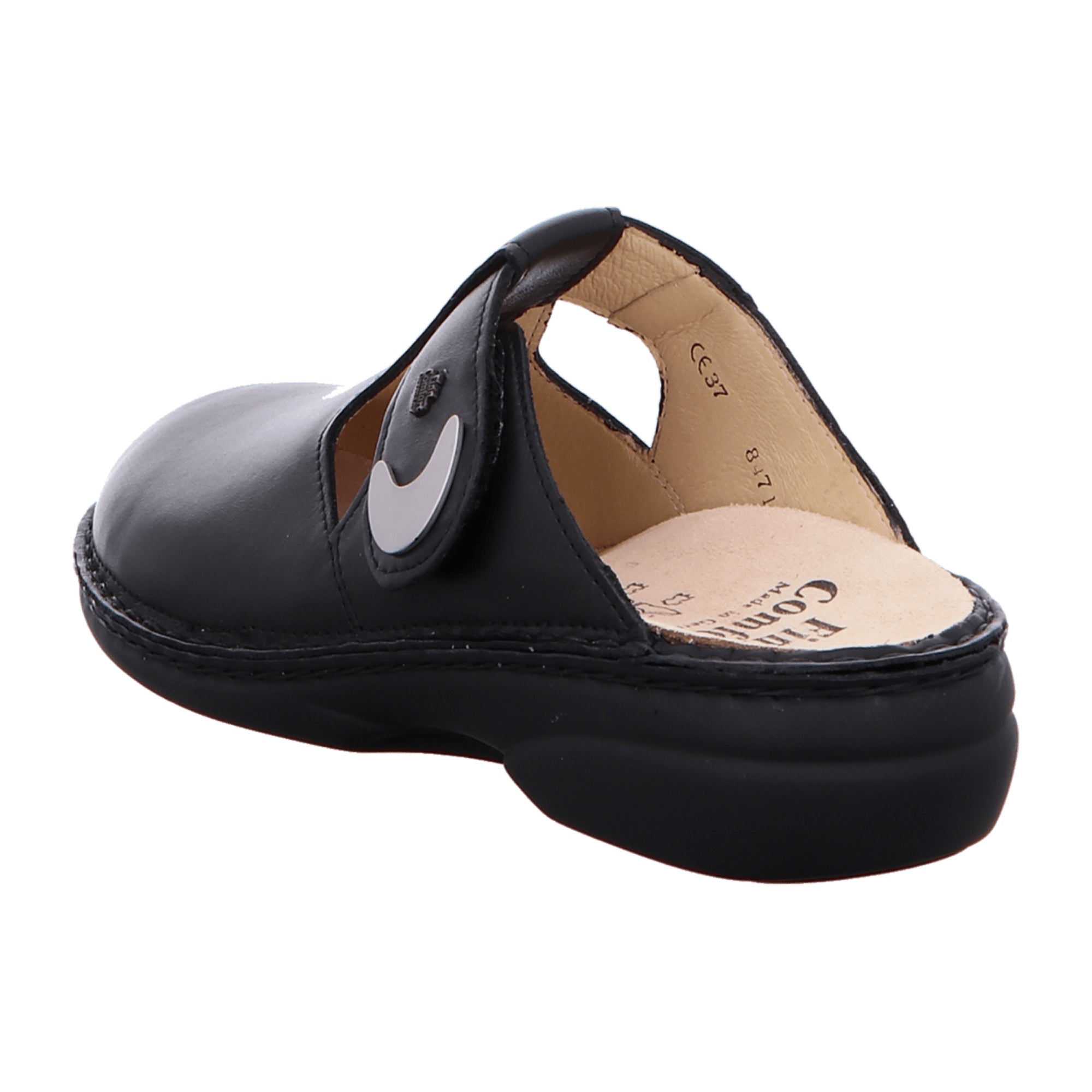 Finn Comfort Belem Women’s Black Leather Clogs - Stylish & Comfortable