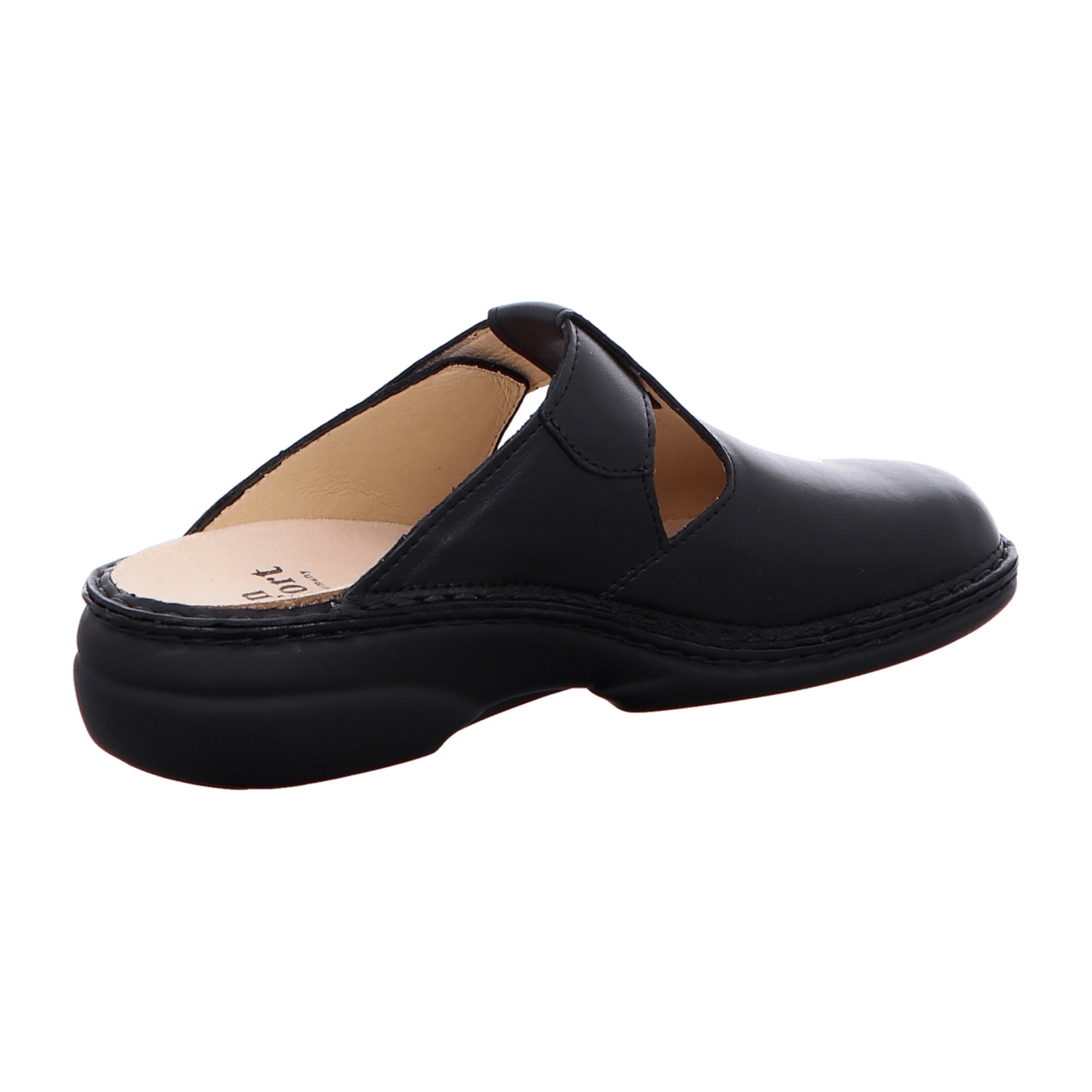 Finn Comfort Belem Women’s Black Leather Clogs - Stylish & Comfortable