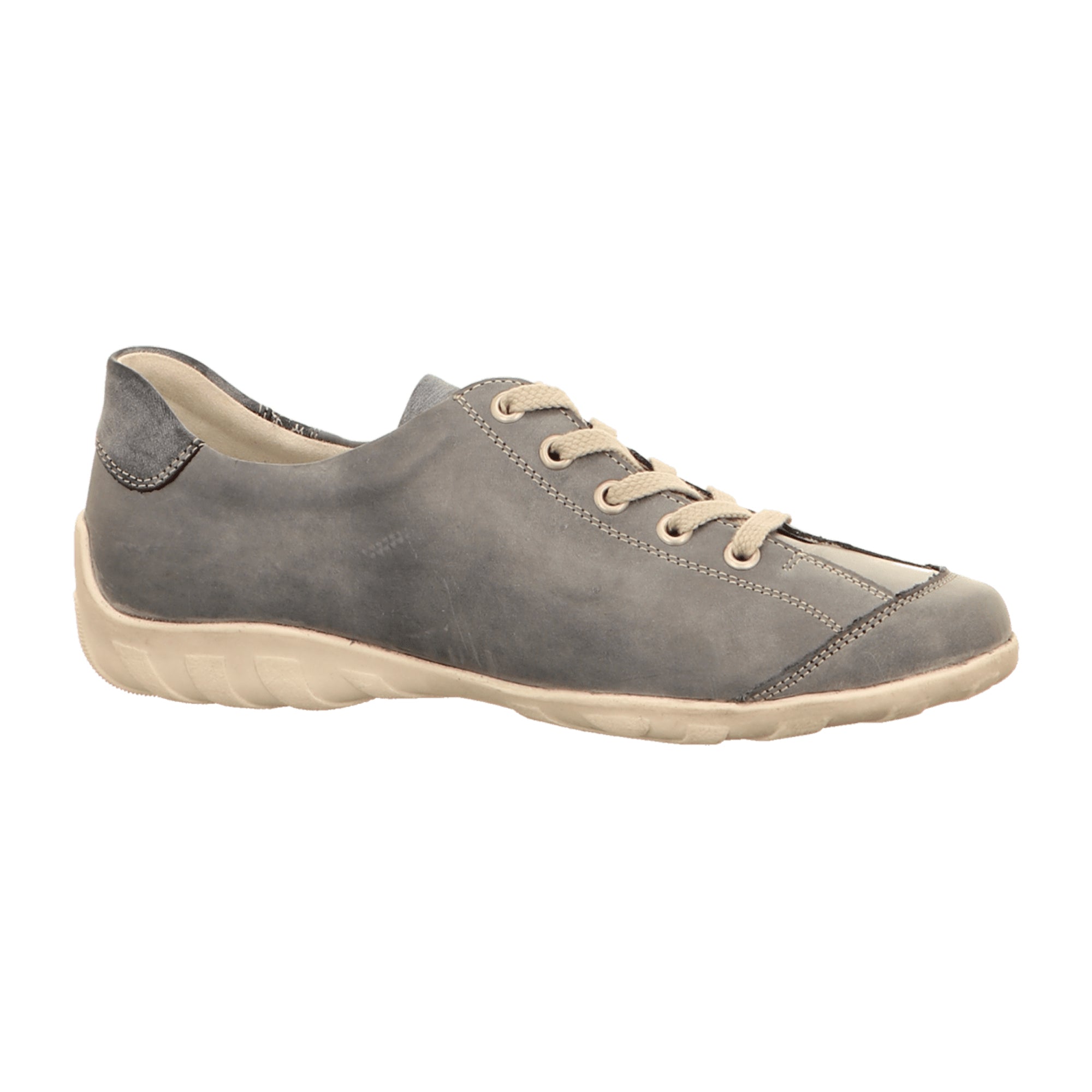 Remonte Women's Blue Comfort Lace-Up Shoes with Extra Wide Fit and Soft Insole