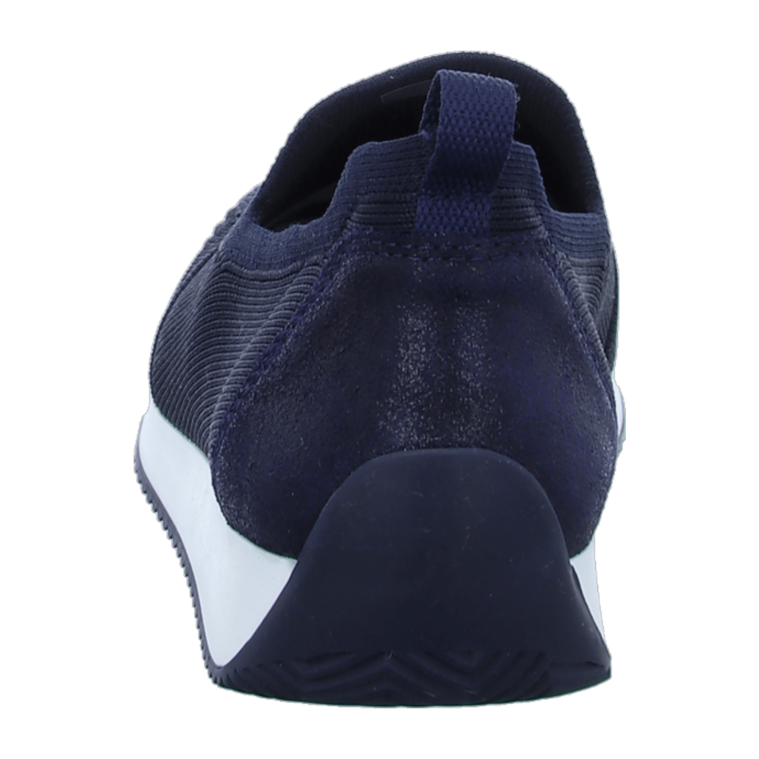 ARA LISBON Women's Slip-On Loafers in Blue, Smooth Leather with Round Toe and Synthetic Sole