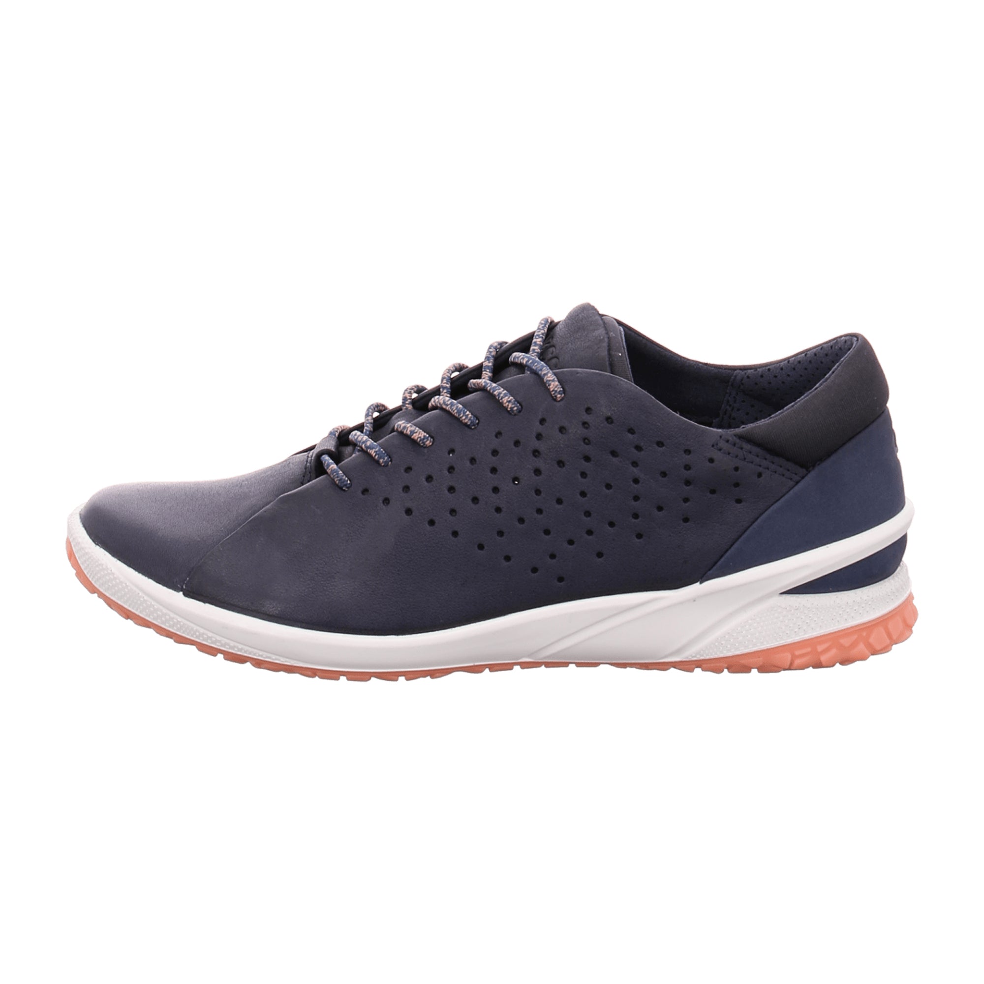 Ecco BIOM LIFE Women's Casual Lace-up Shoes in Navy Blue Leather