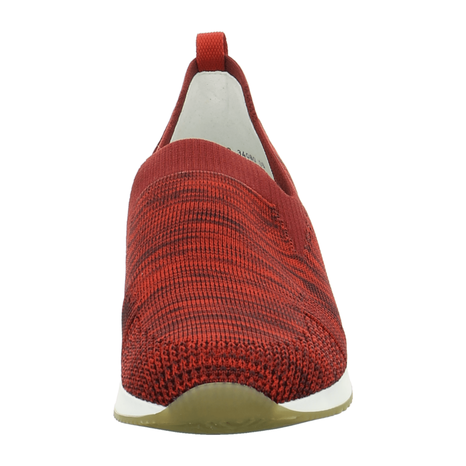 ARA LISBON Women's Canvas Slip-On with Round Toe and Cold-Weather Fleece Lining in Red - Bartel-Shop