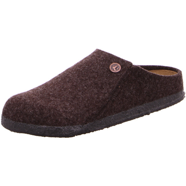 Birkenstock Zermatt Clogs regular Mocha Wool Shoes Mules brown Sandals Slippers - Bartel-Shop