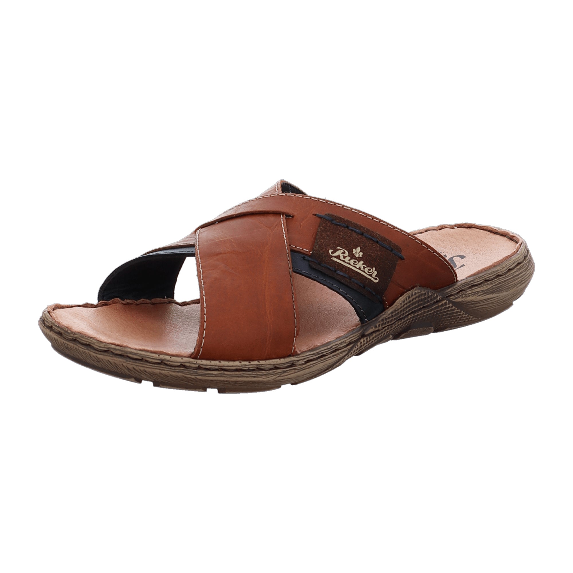 Rieker Men's Slip-On Shoes Brown Synthetic Casual Comfort Spring Summer