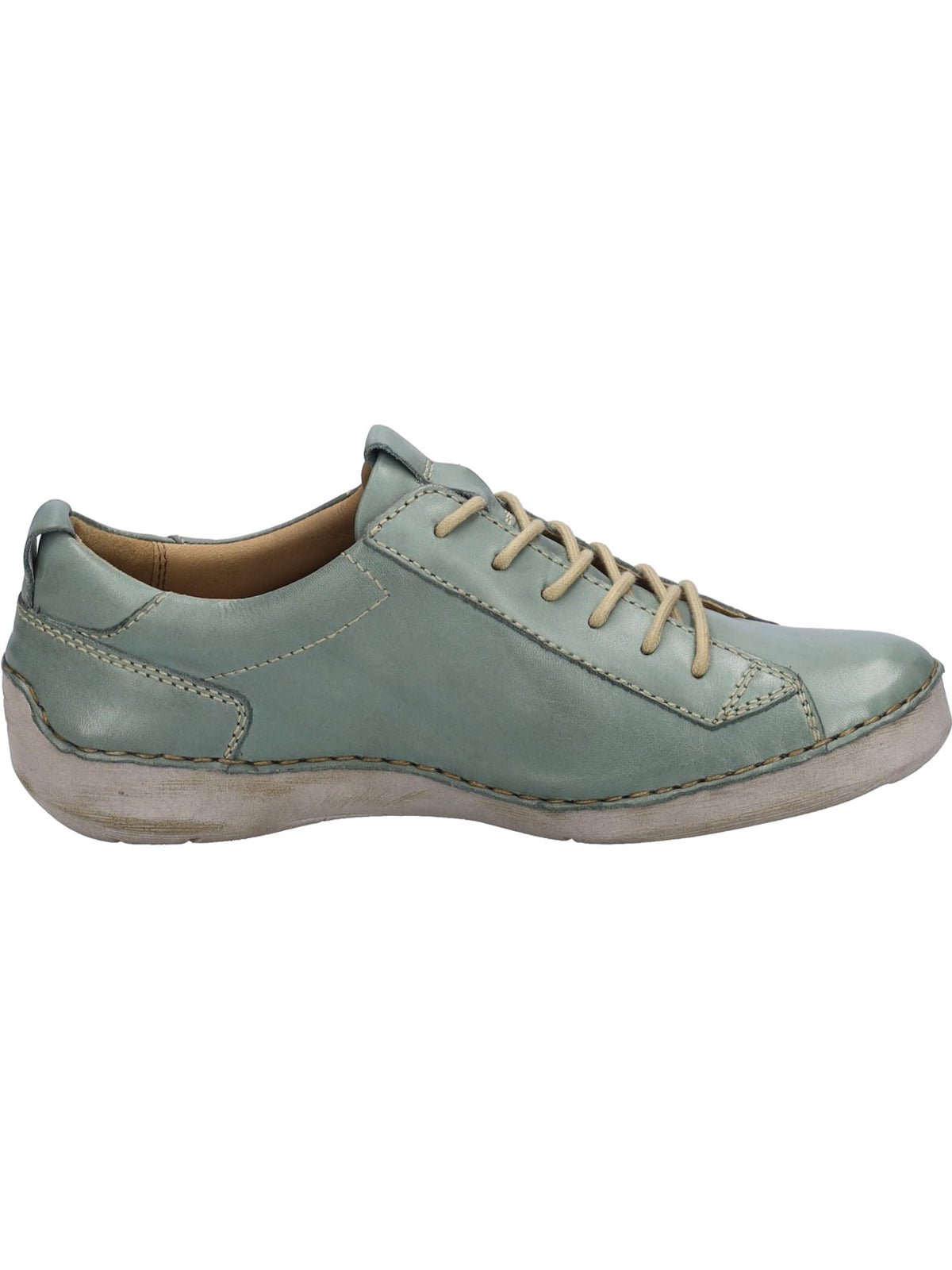 Josef Seibel Women Sneaker Mint Leather Lace-Up Comfort Size 41 EU