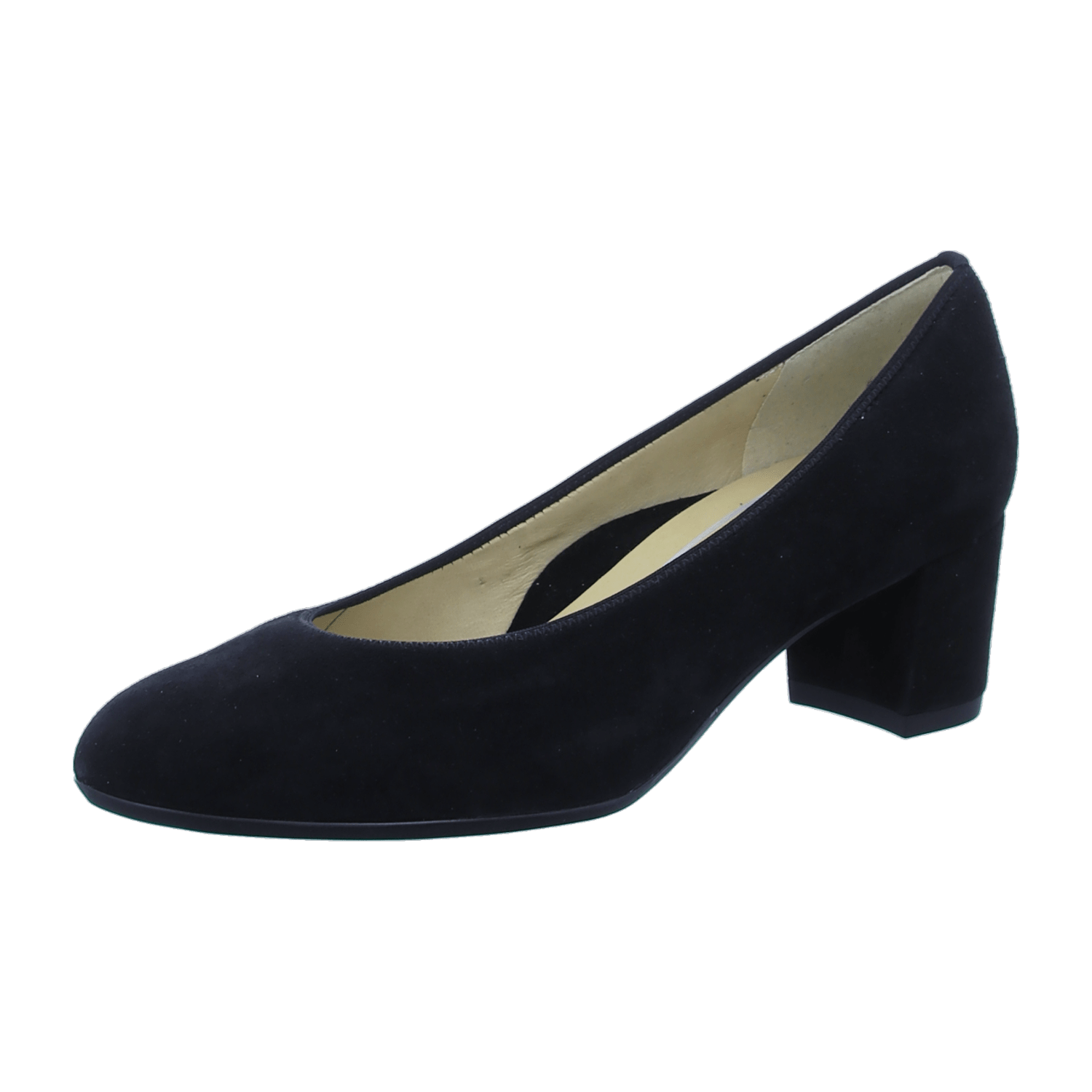 ARA KNOKKE KNOK Women's Suede Slipper Pumps with Round Toe in Black - Bartel-Shop