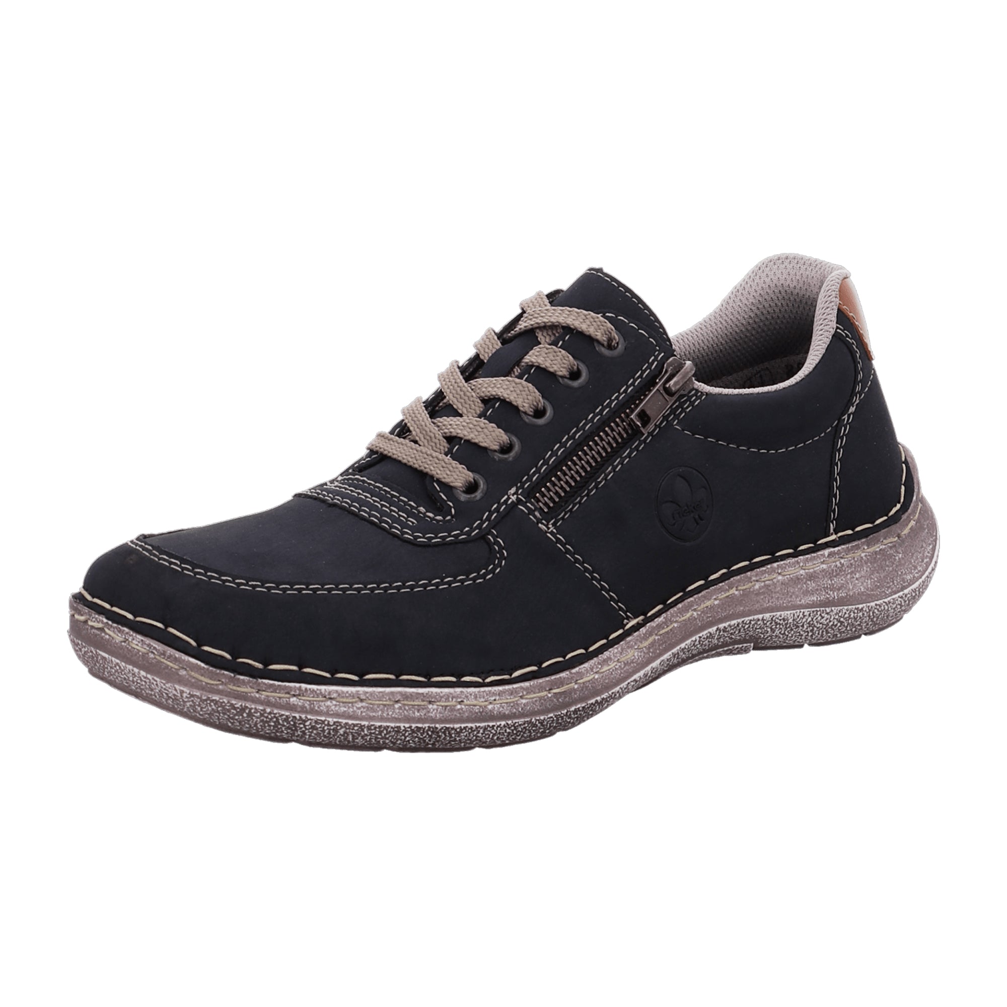 Rieker Blue Lace-Up Shoes Comfortable Wide Fit with Shock Absorbing Sole