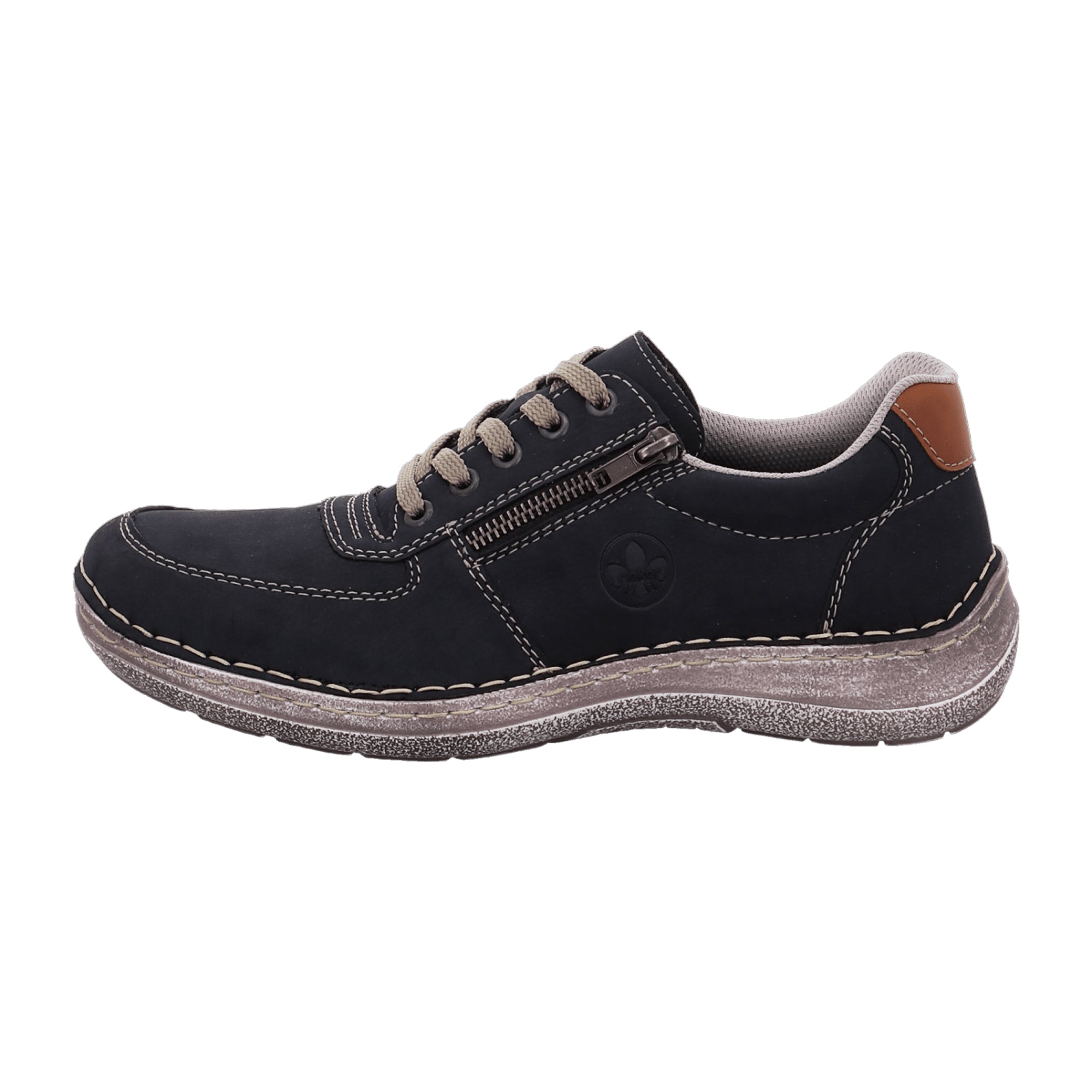 Rieker Blue Lace-Up Shoes Comfortable Wide Fit with Shock Absorbing Sole