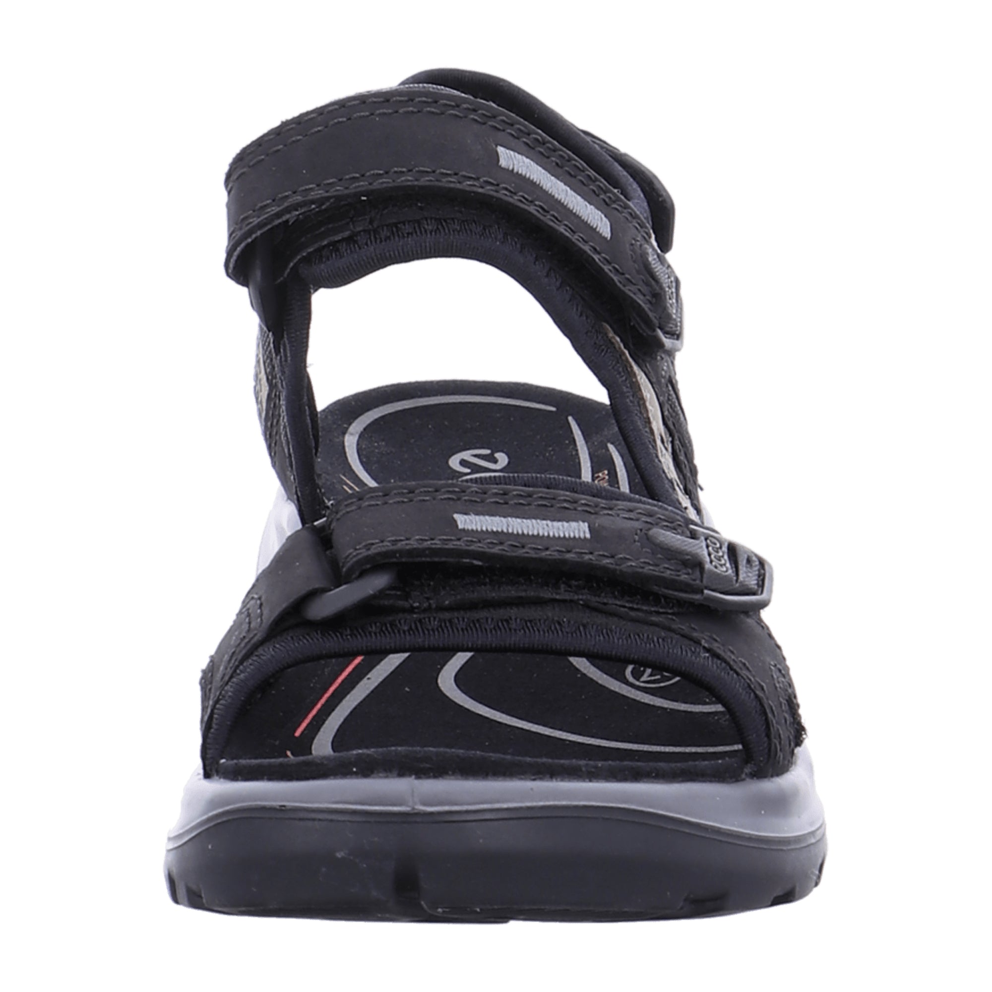 Ecco OFFROAD Women's Sandals - Black Nubuck Leather and Textile
