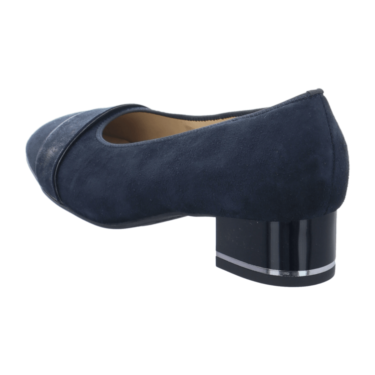 ARA GRAZ GRAZ-H Women's Pumps in Blue Suede with Square Toe and Slip-On Design - Bartel-Shop