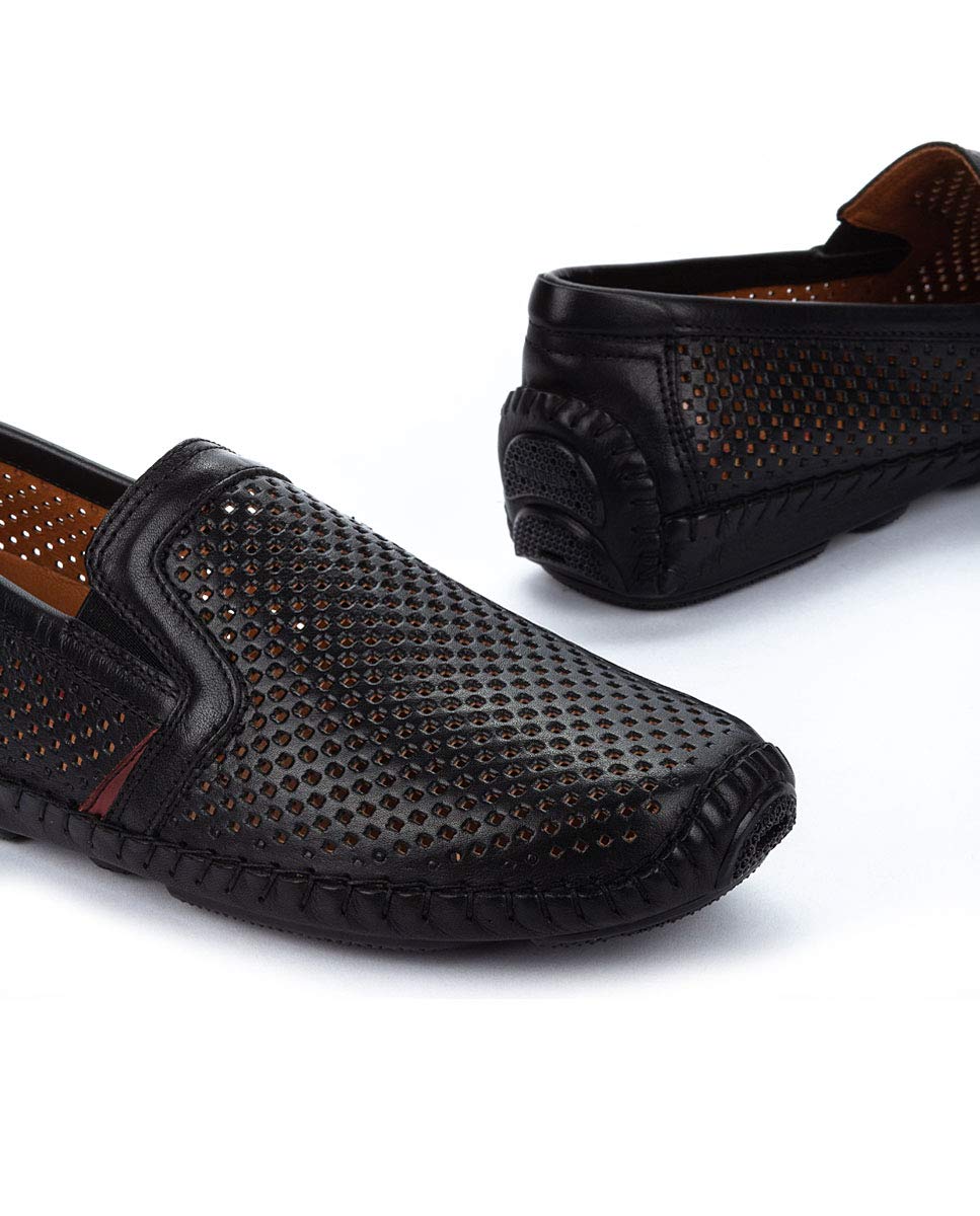 Pikolinos Jerez Men Loafers Black Leather Slip-On Size