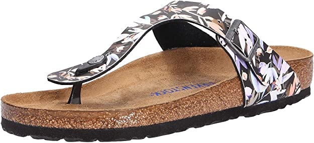 Birkenstock mules Gizeh SFB black Textile - Bartel-Shop