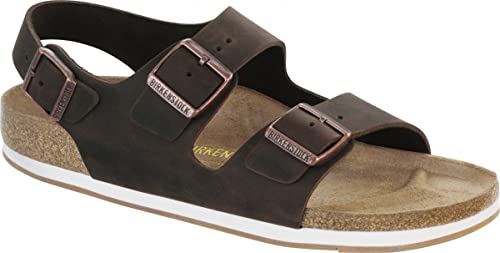Birkenstock sandals Milano FL brown leather - Bartel-Shop