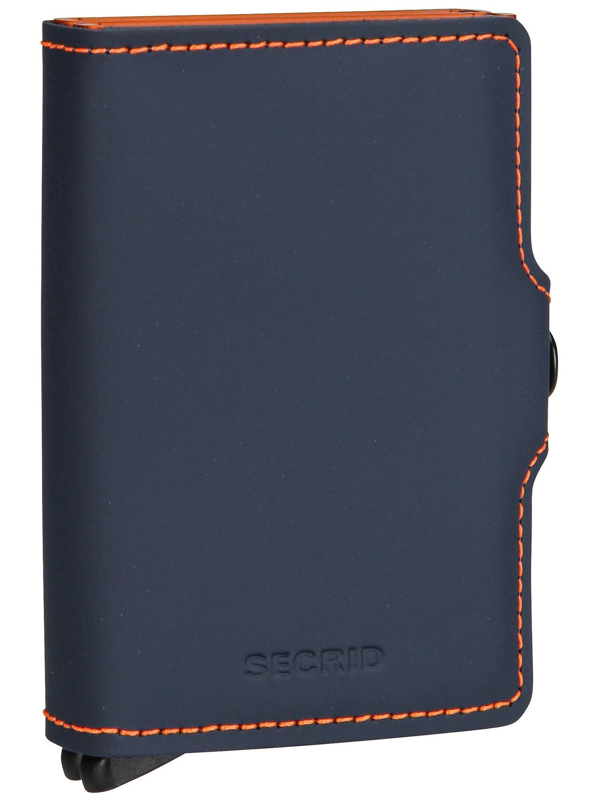 Secrid Twinwallet Matte RFID Wallet - Blue Leather Card Holder