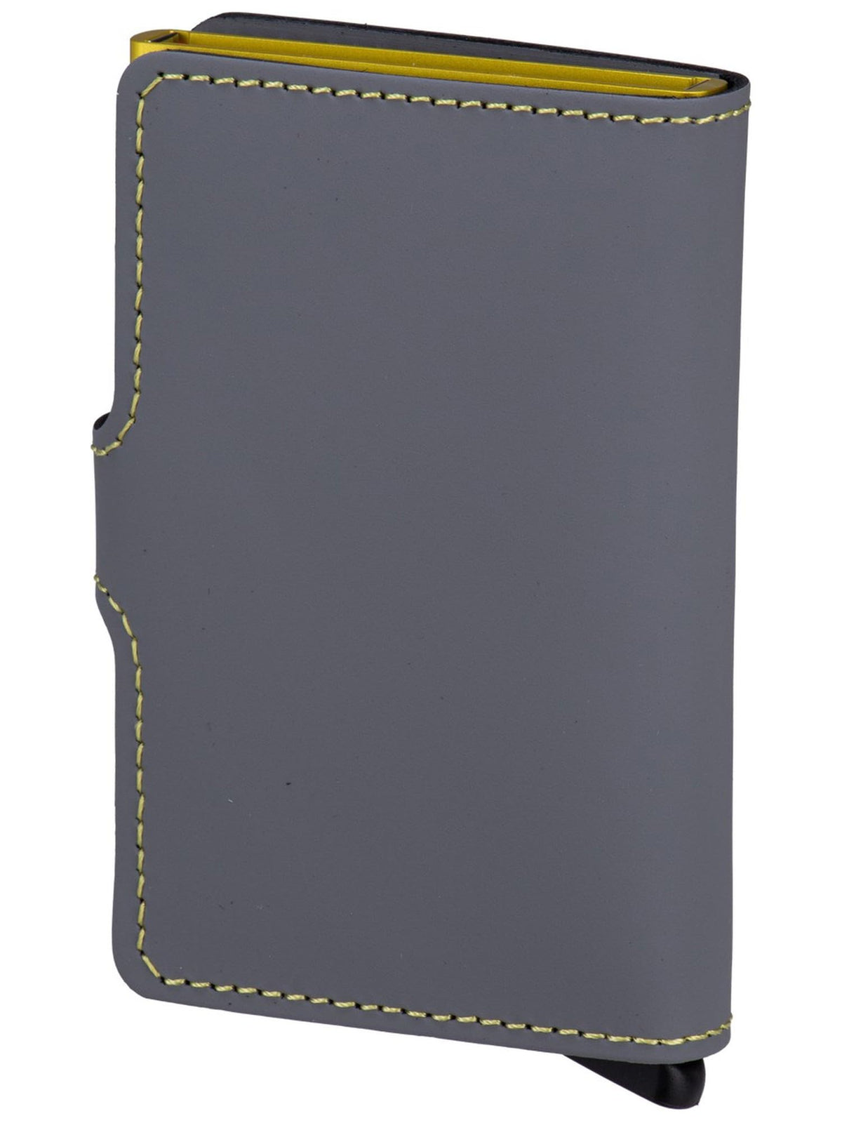 Secrid Card Holder Wallet - Grey-Lime Leather with RFID Protection
