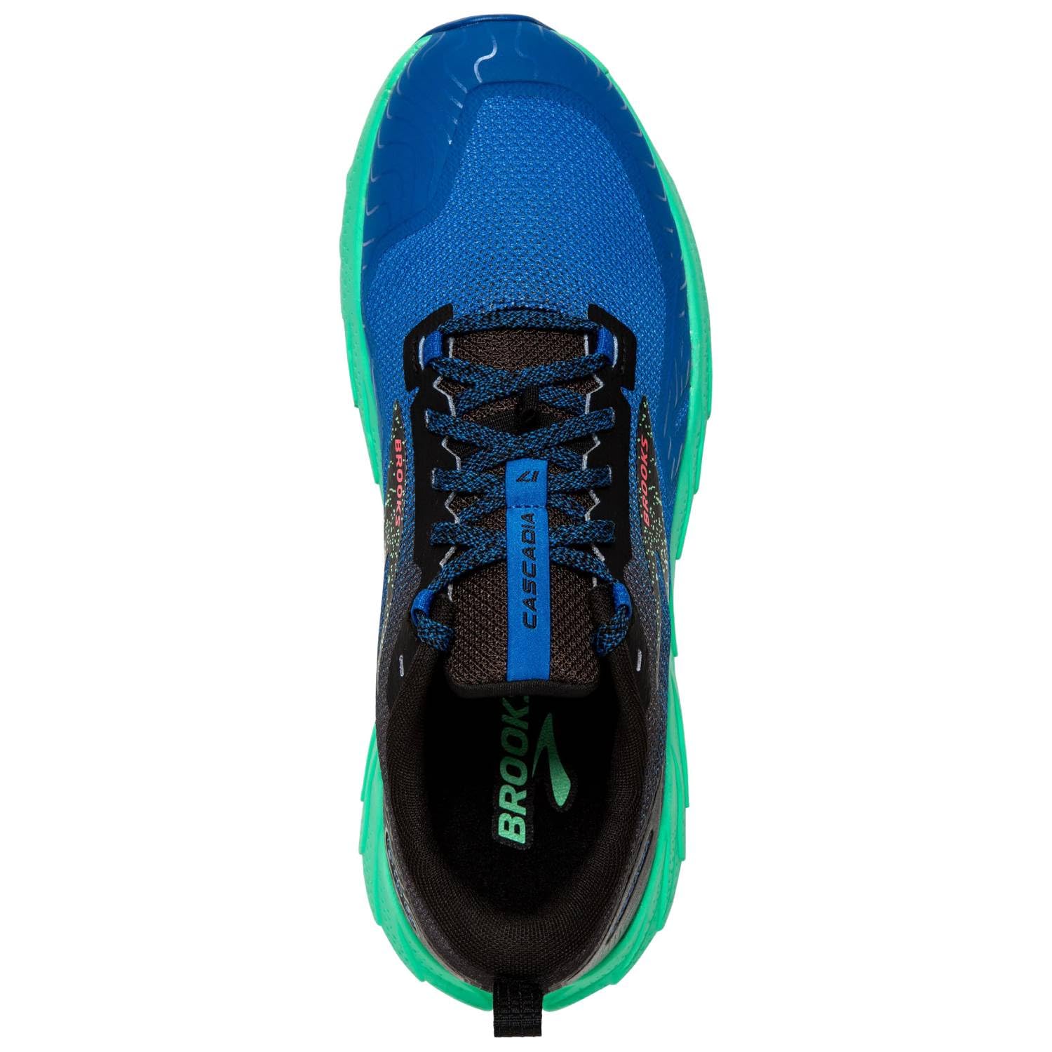 Brooks Cascadia 17 Men's Trail Running Shoes Blue Leather Lightweight