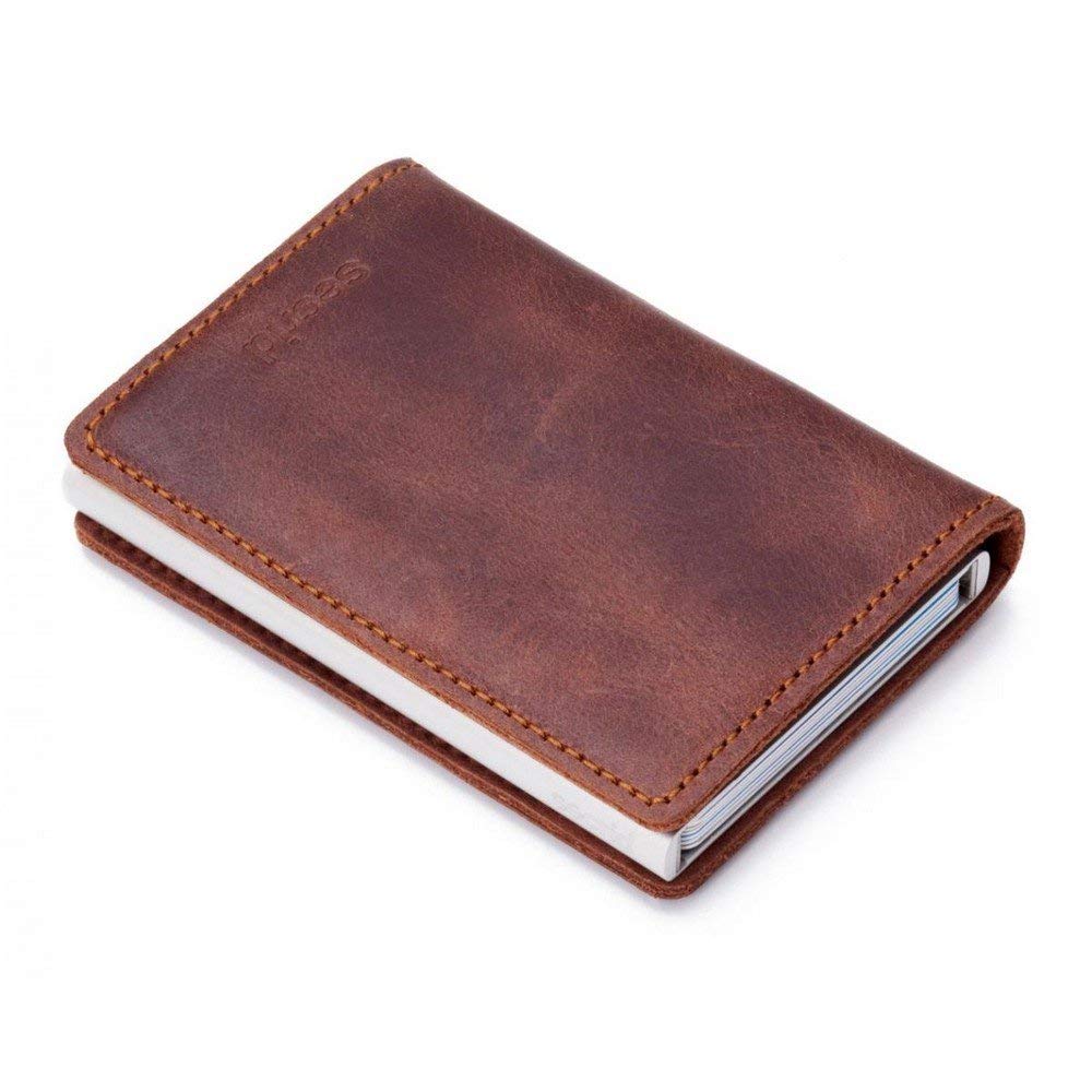 Secrid Slimwallet RFID Card Holder Ochre Aluminium