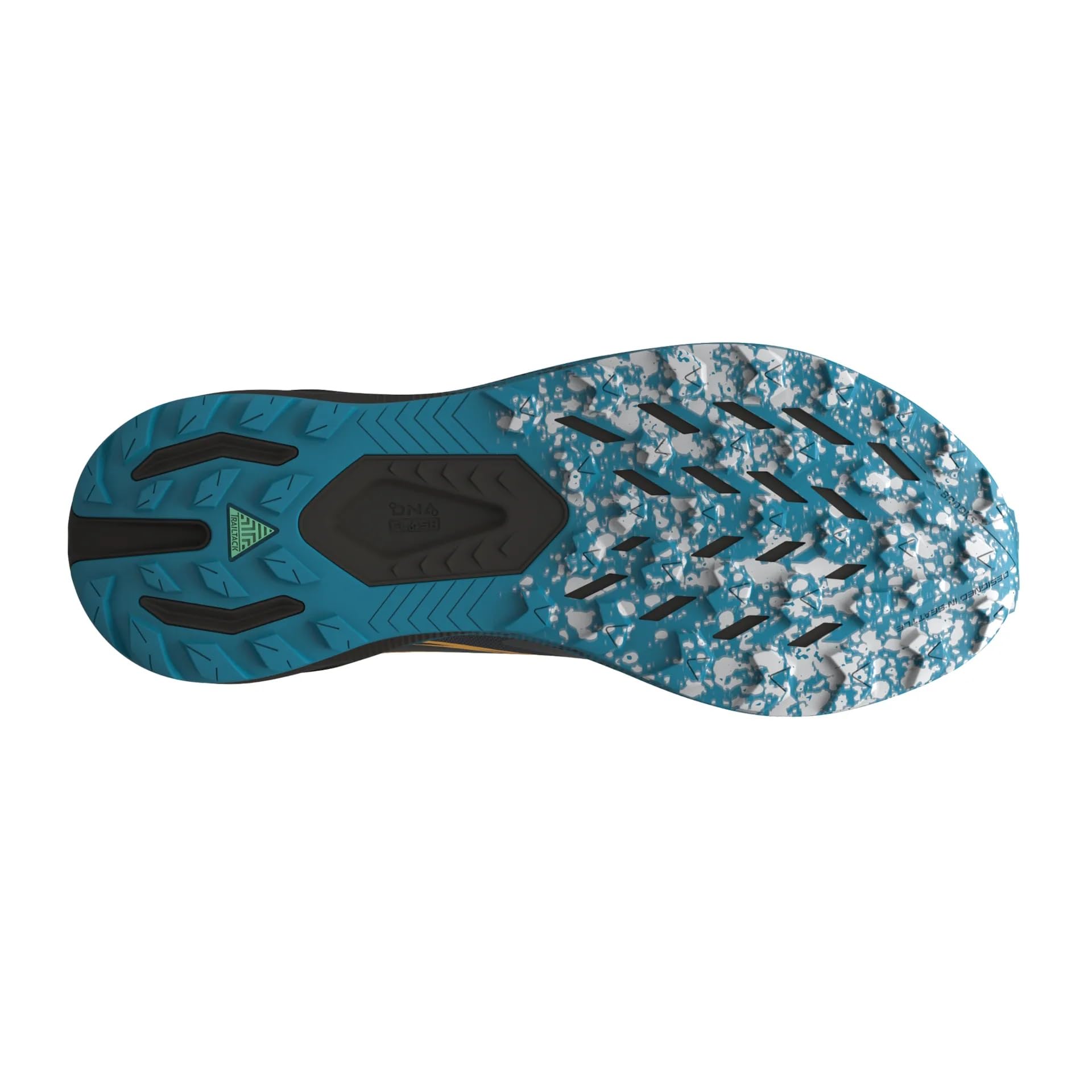 Brooks Catamount 3 Men's Running Shoes Ebony Mosaic Blue Orange Synthetic