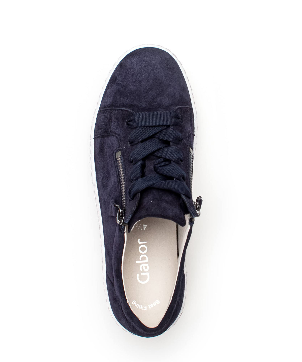 Gabor Women Sneaker Blue Suede US Removable Insole