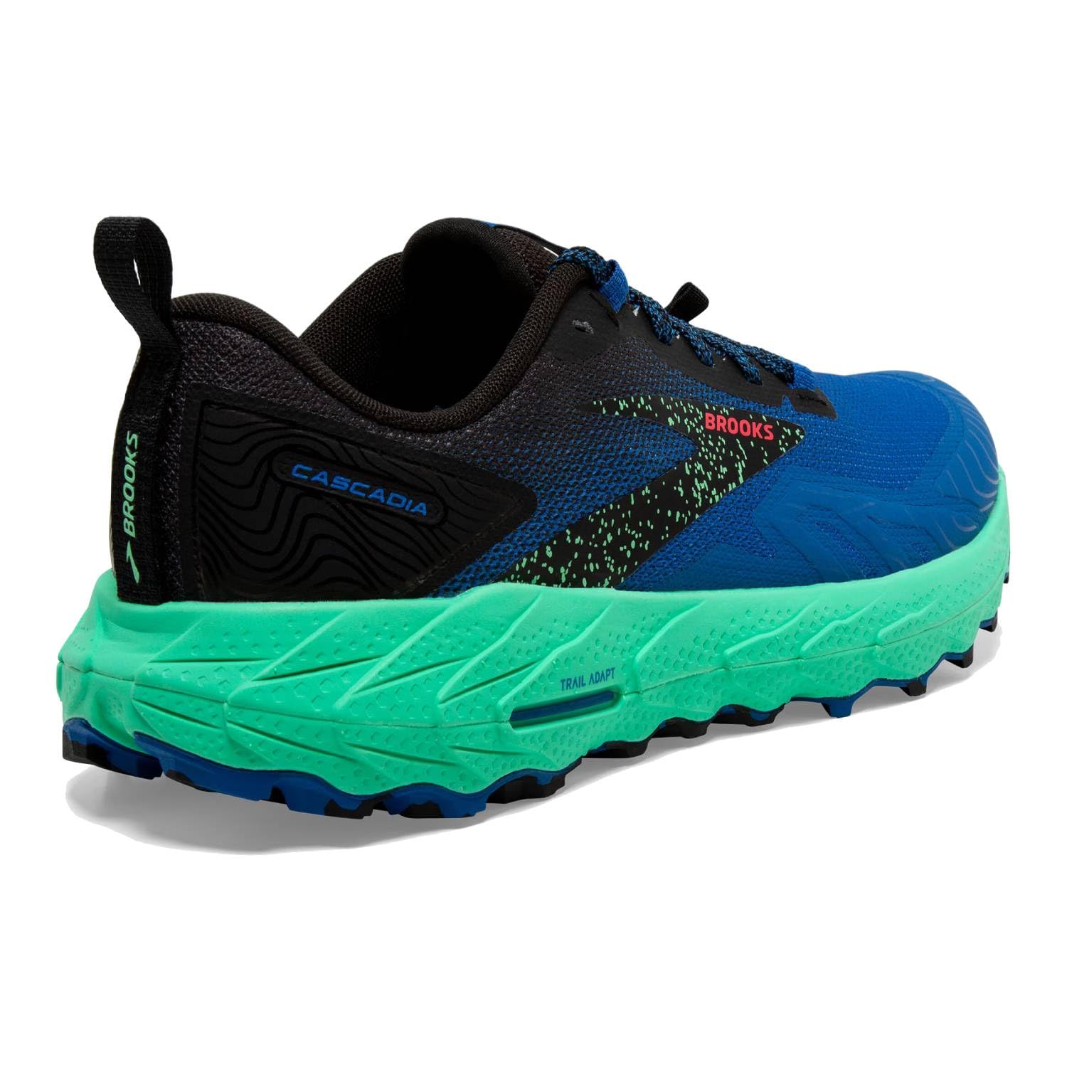 Brooks Cascadia 17 Men's Trail Running Shoes Blue Leather Lightweight