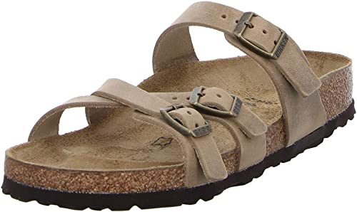 Birkenstock Franca FL mule brown Nubuck leather - Bartel-Shop