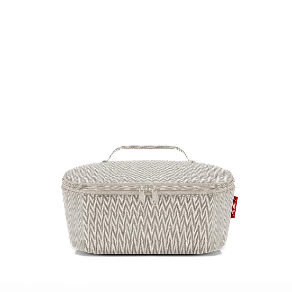 reisenthel coolerbag M Pocket Cooler Bag - Recycled PET Herringbone Sand
