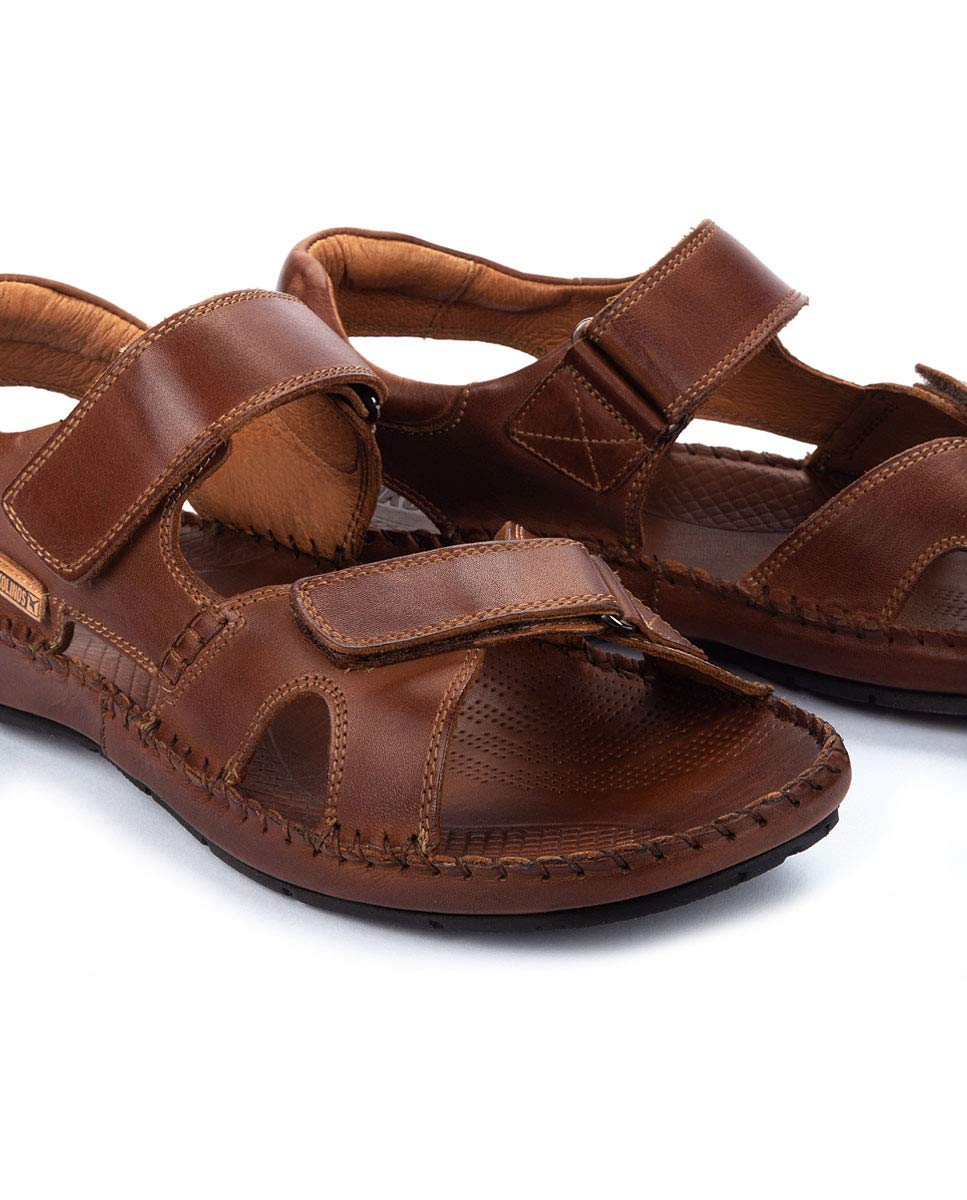 Pikolinos Men Flat Sandals Leather Cuero 18 Flexible
