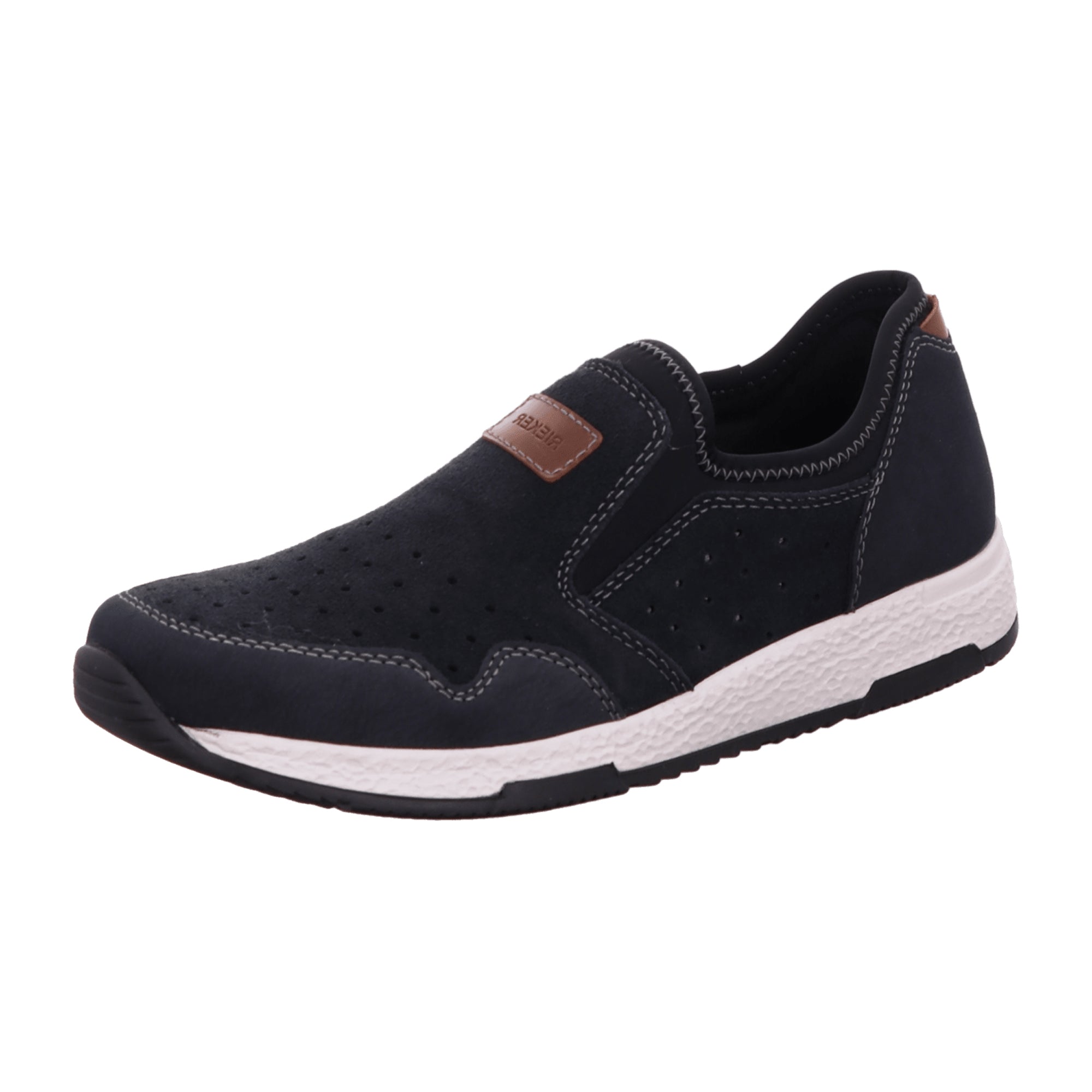 Rieker Comfortable Men's Blue Slip-On Shoes