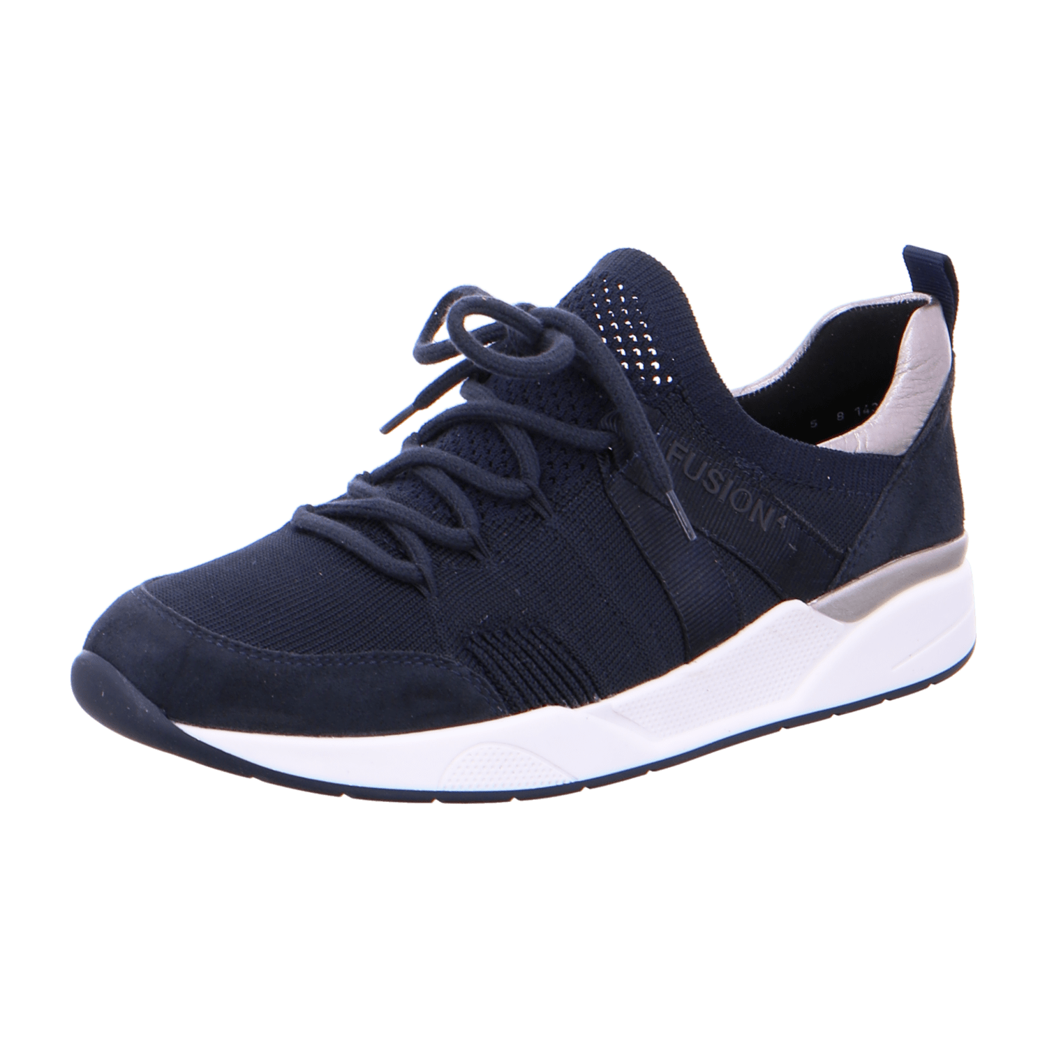 ARA L.A Women's Sneakers in Blue Mesh with Lacing and Smooth Toe Cap - Bartel-Shop