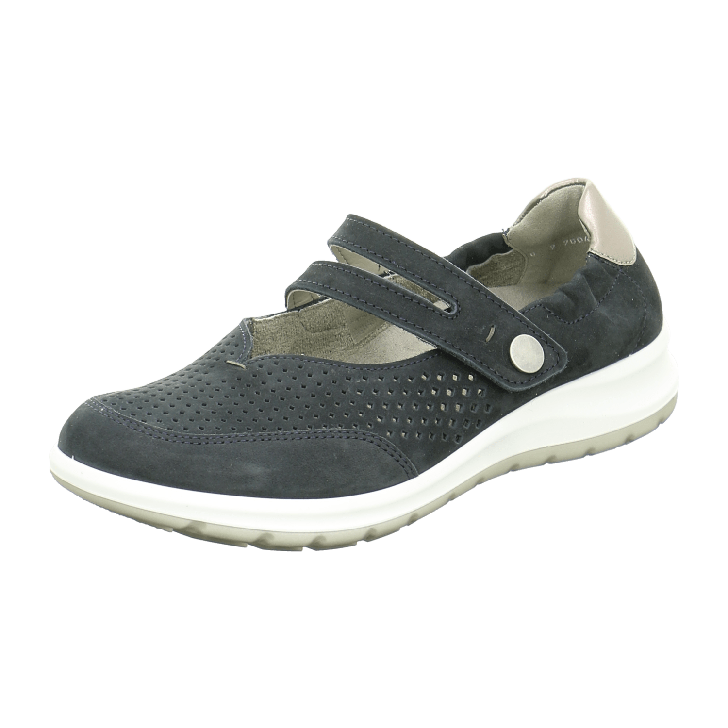 ARA TOKIO Women's Shoes Grey with Hook-and-Loop Fastening Round Toe