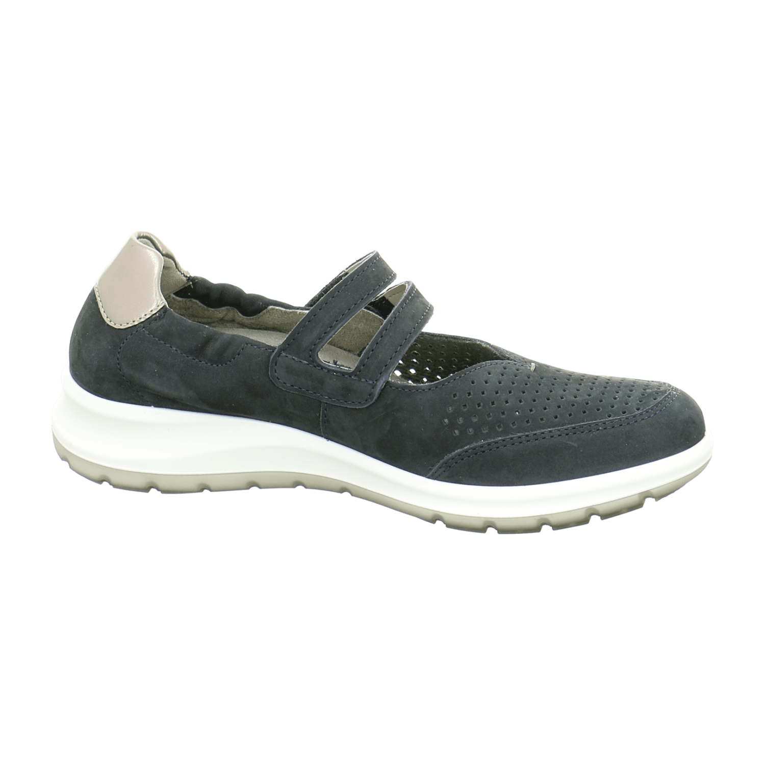 ARA TOKIO Women's Shoes Grey with Hook-and-Loop Fastening Round Toe