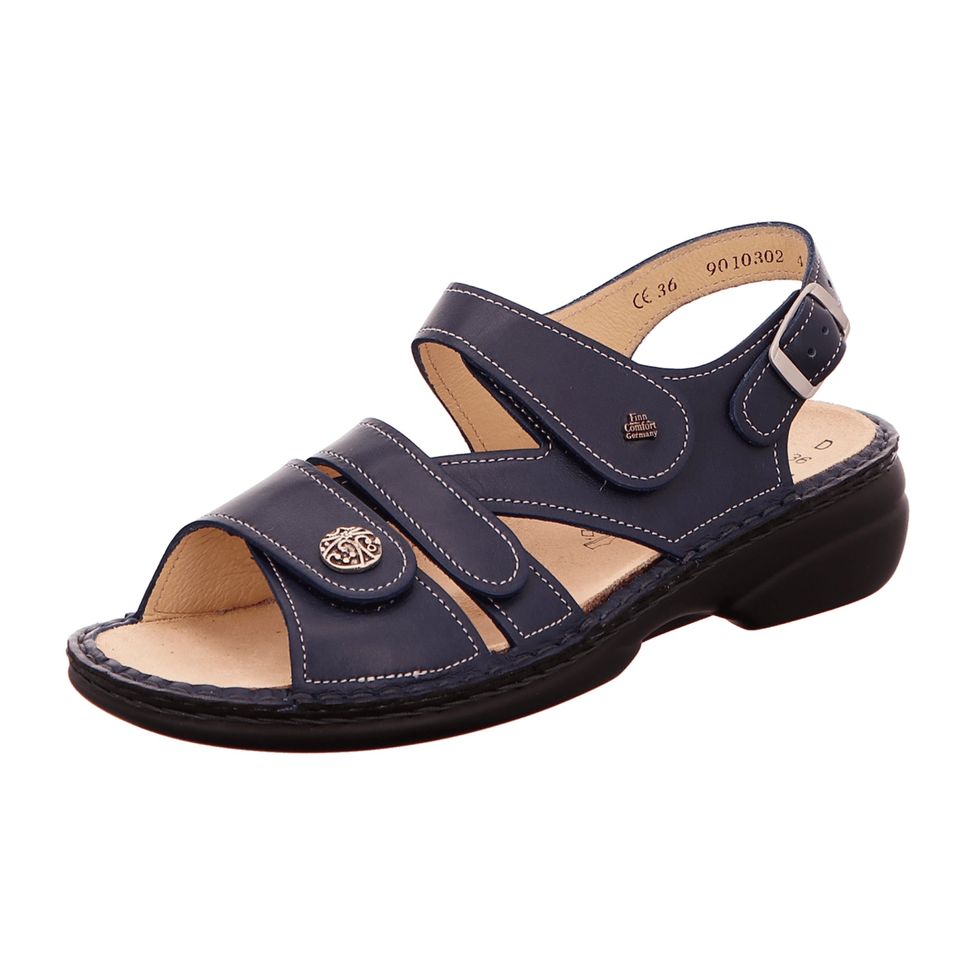 Finn Comfort Gomera Women's Sandals - Stylish Blue Supportive Comfort Footwear